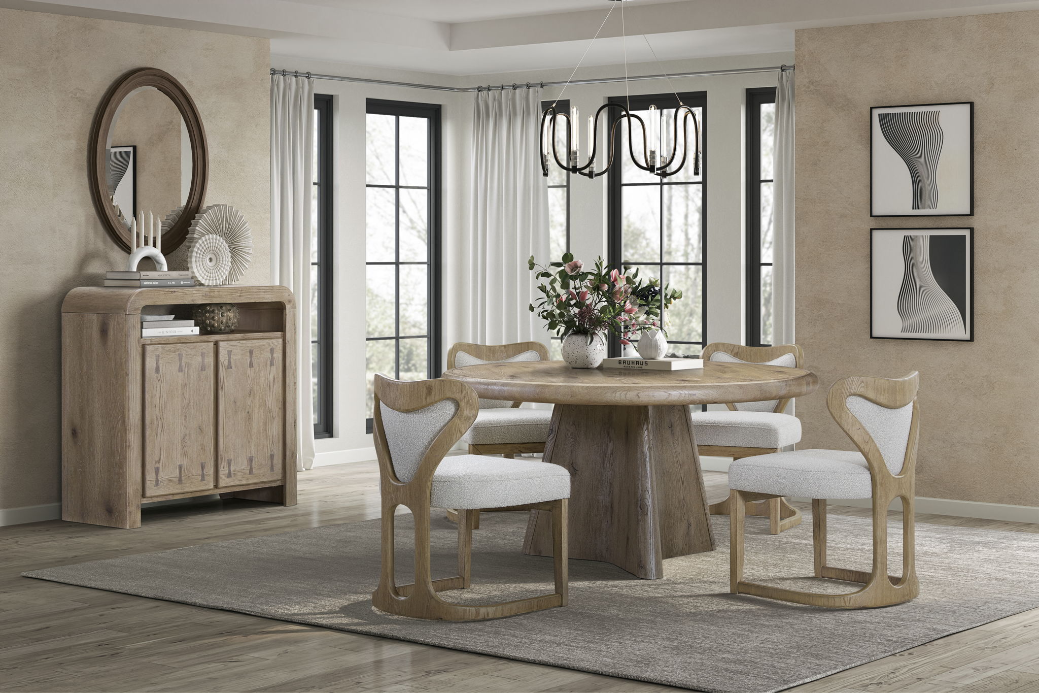 Pagosa - Round Table - English Knotty Oak