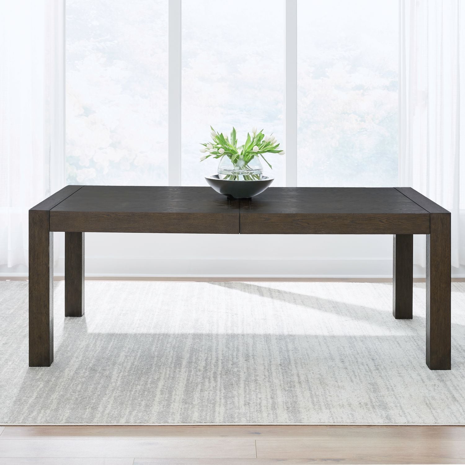 Cascade Falls - Rectangular Leg Table - Brown