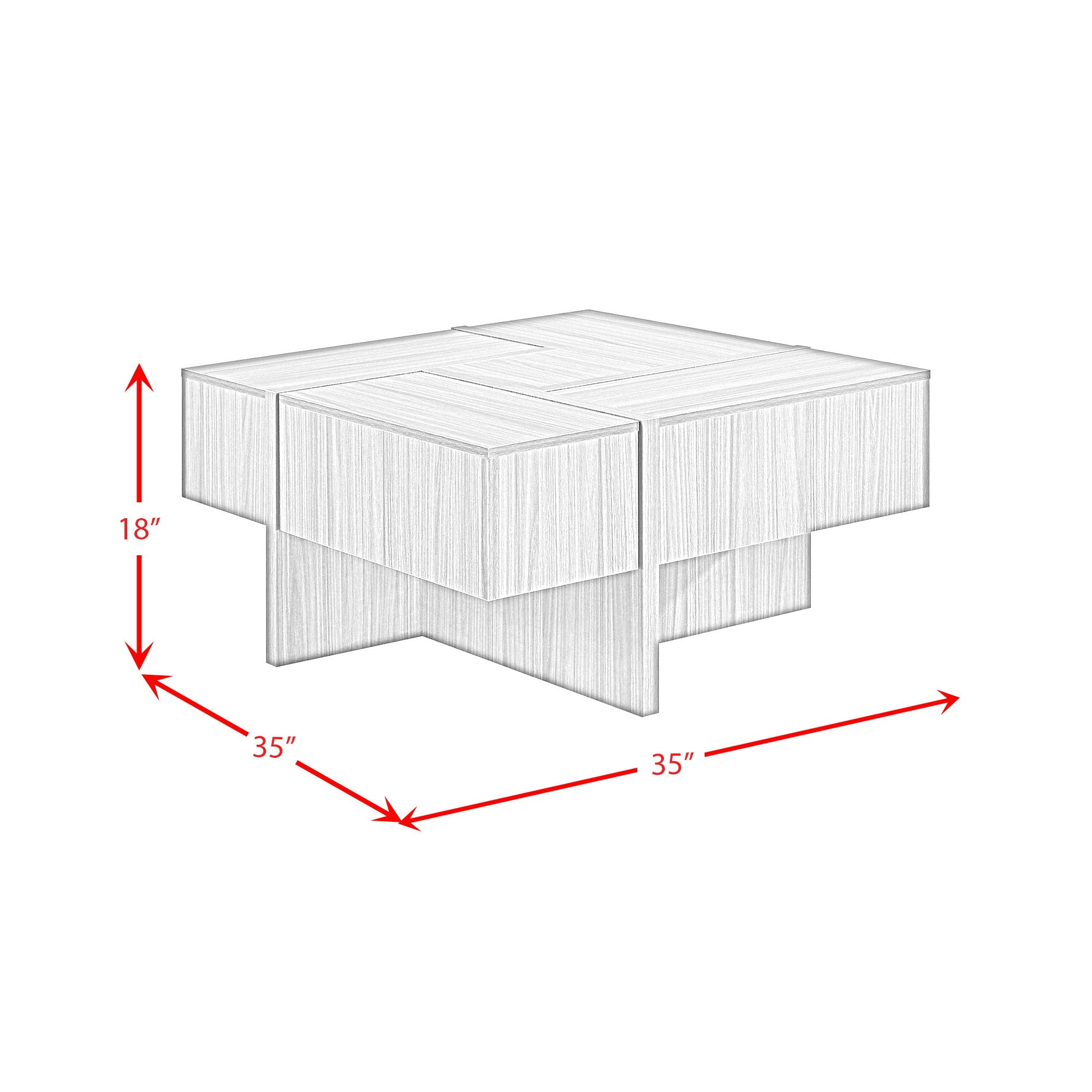Martina - Coffee Table - Gray