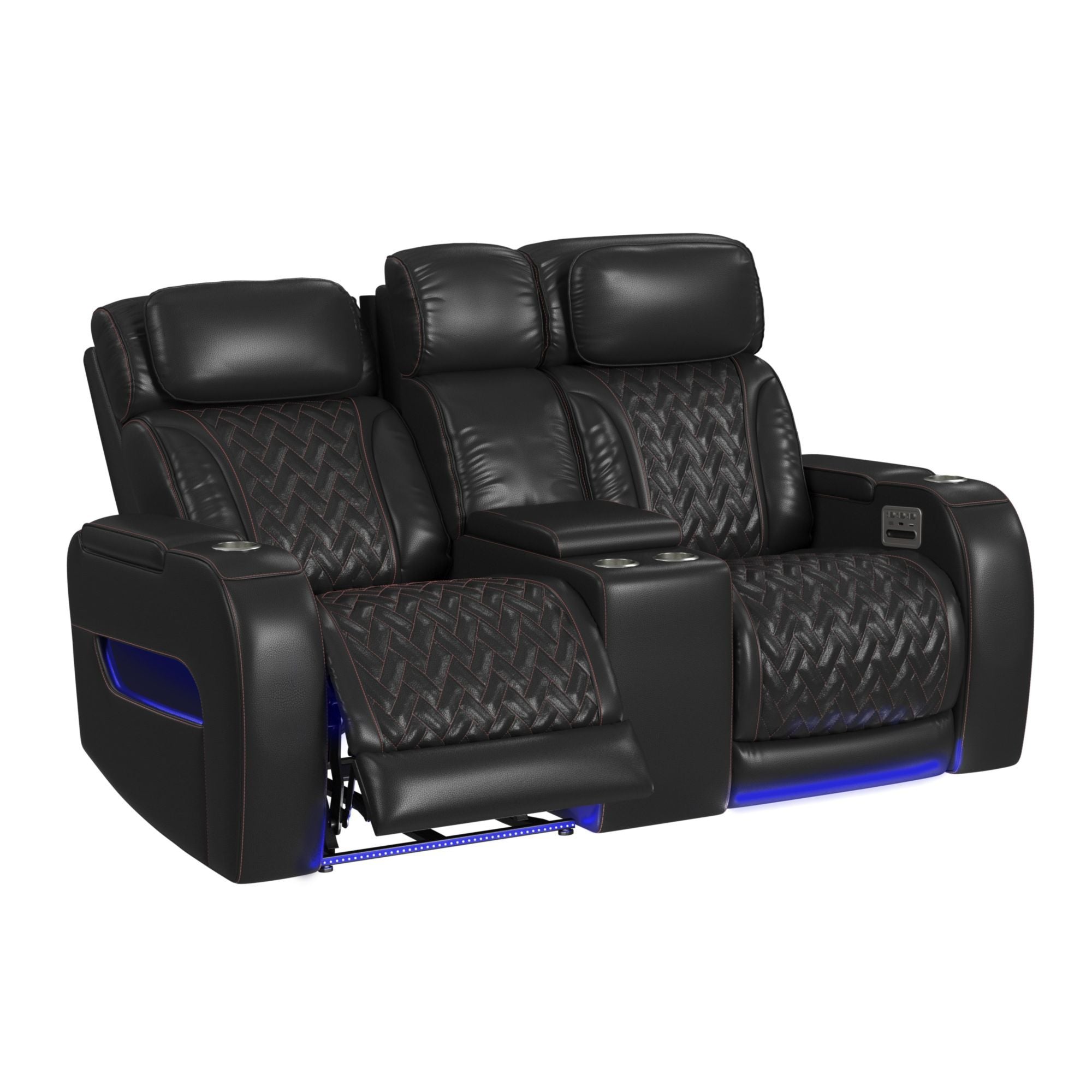 Prime Time - P3 3 Piece Living Room Set (Sofa, Loveseat & Recliner) - Jett Black