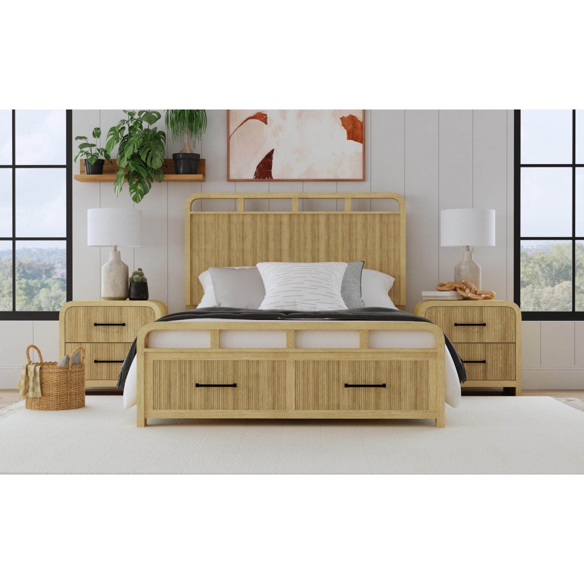 Ridgemont - 2-Drawer Nightstand With USB