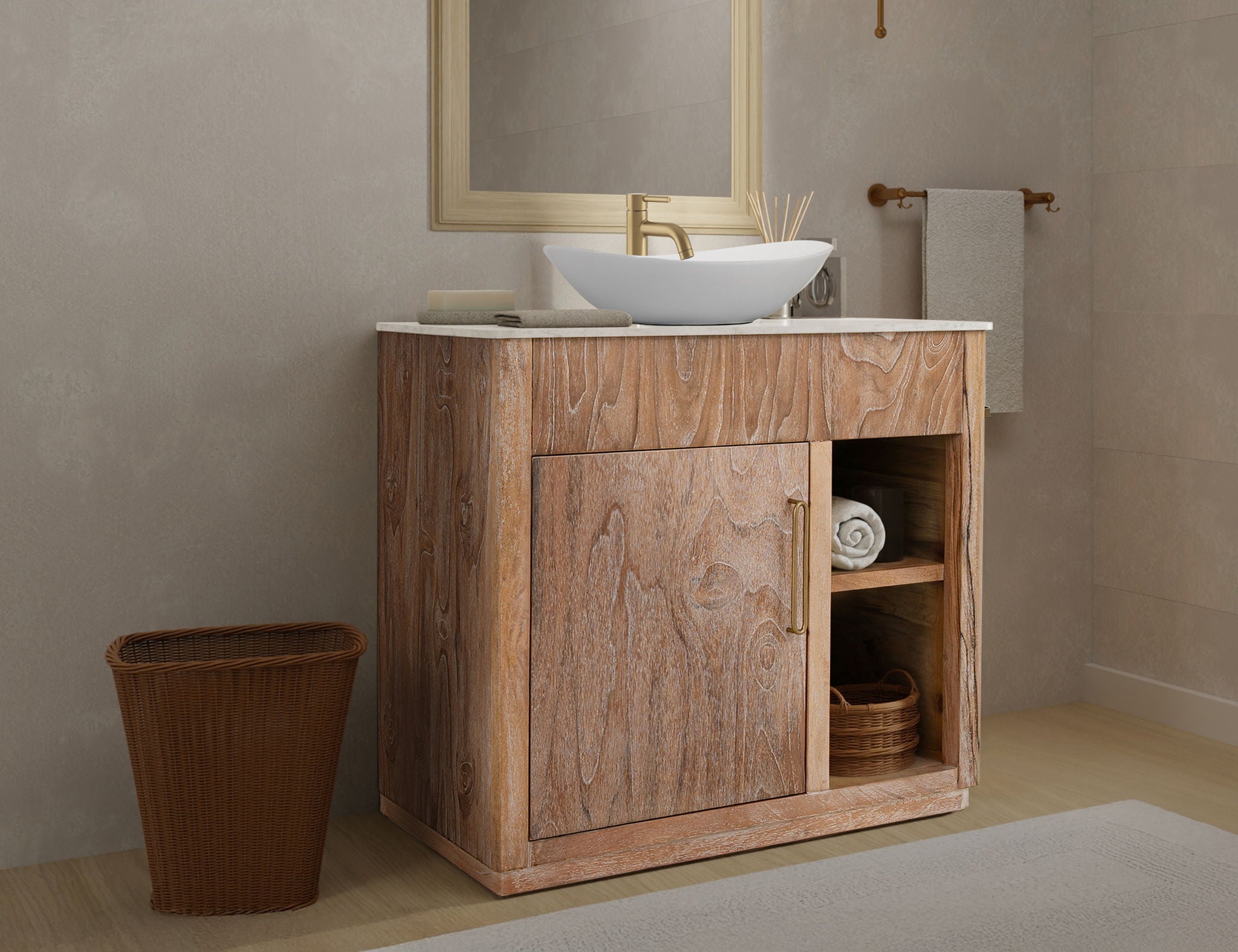 Balam - Bathroom Vanity Base