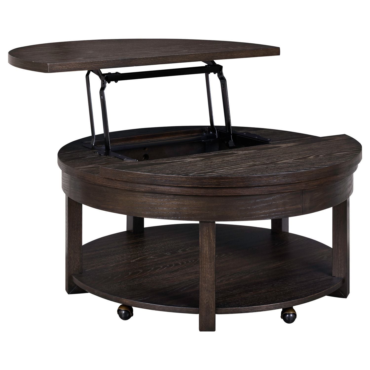 Weston - Round Lift Top Cocktail Table - Brown