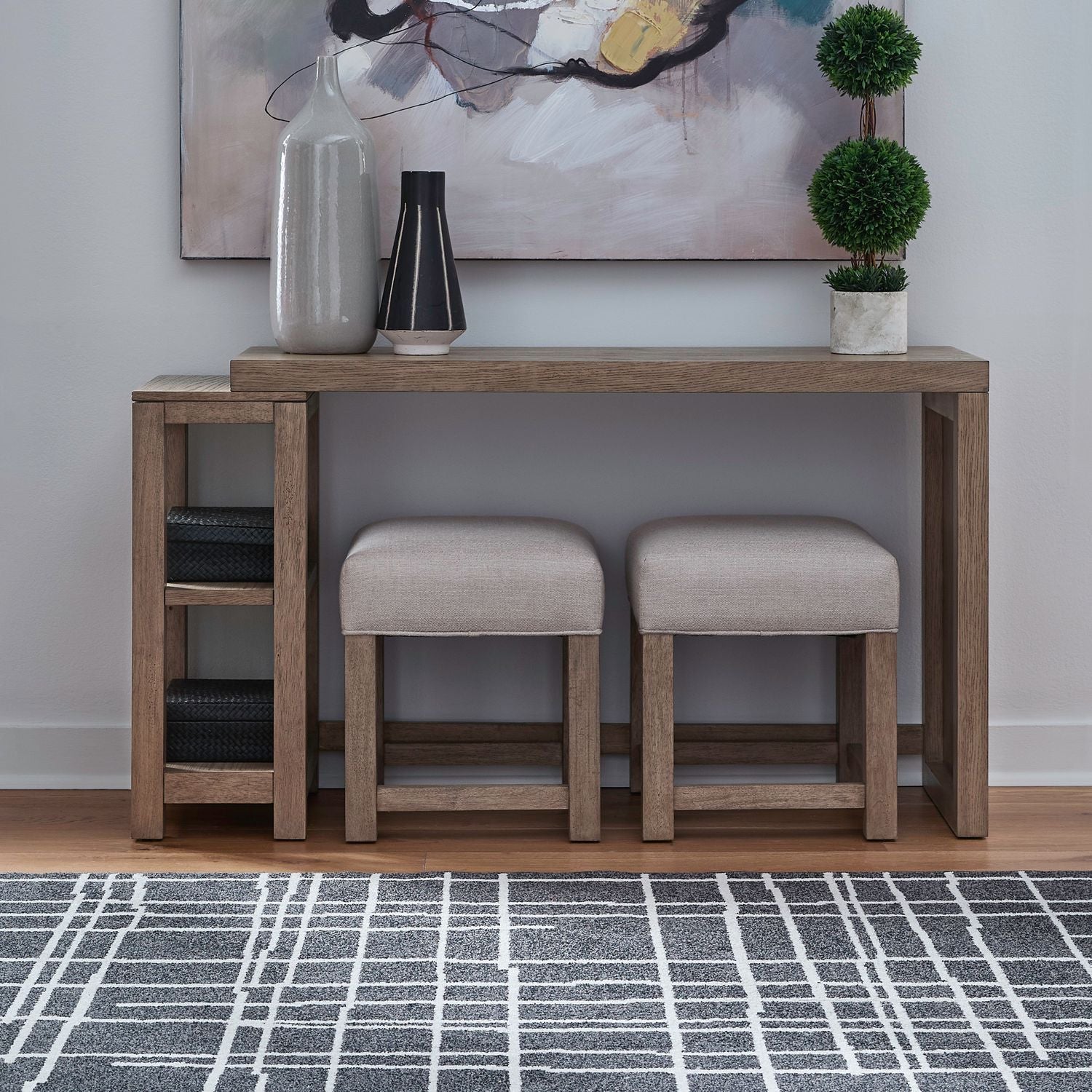 Corso - 3 Piece Console Set - Brown