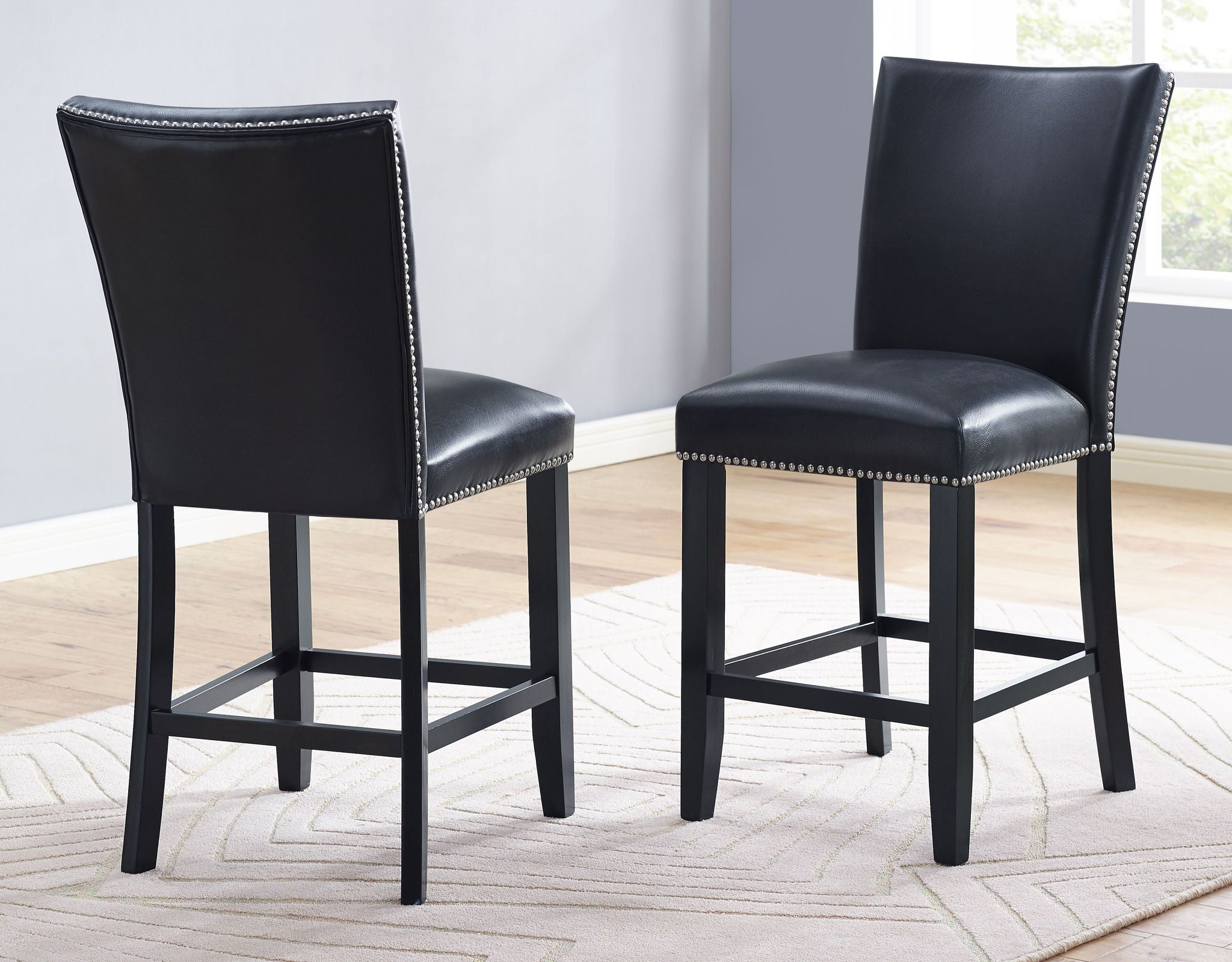 Camila - Square Counter Dining Set - Gray Top