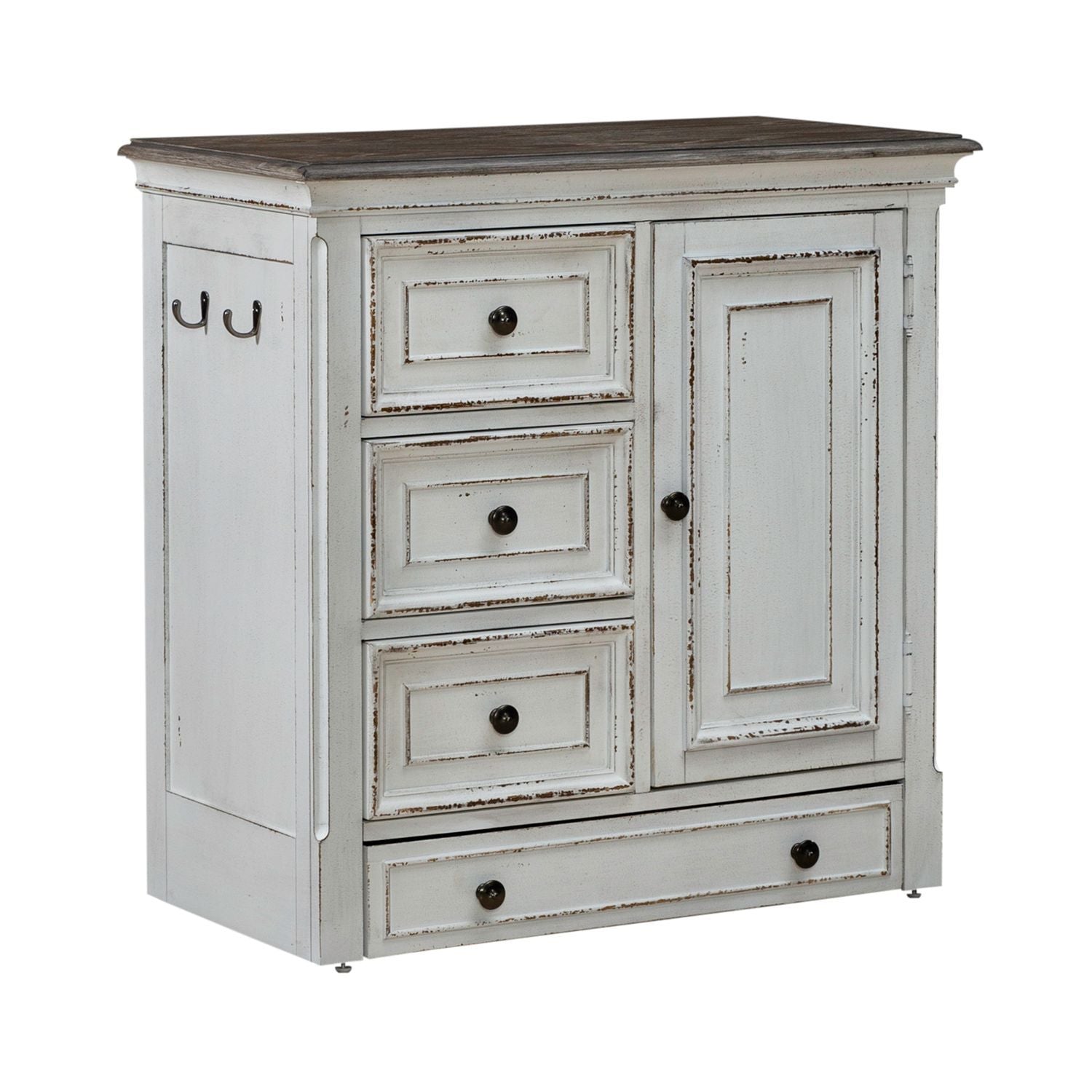 Magnolia Manor - Pet Feeder Cabinet - White
