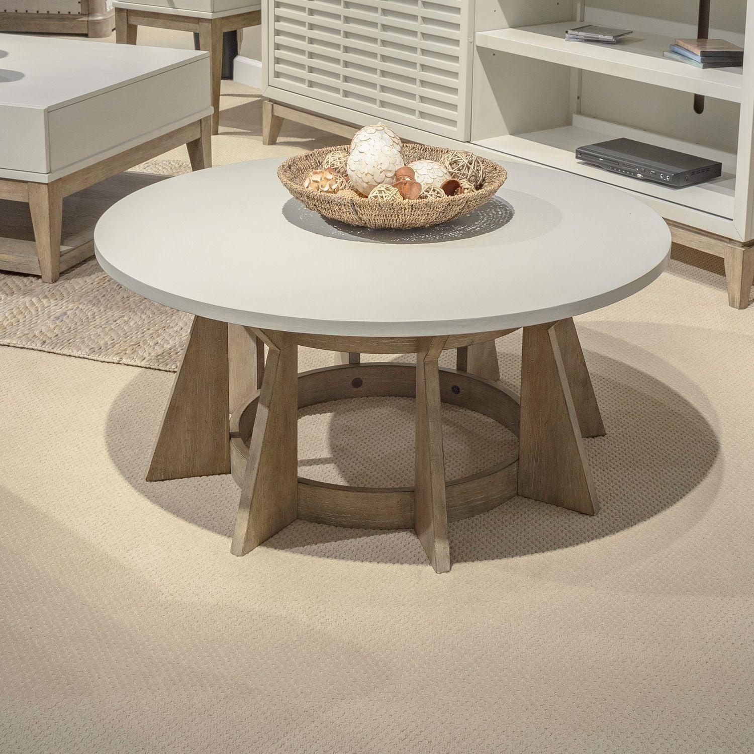 Berkley Square - Round Cocktail Table - Brown