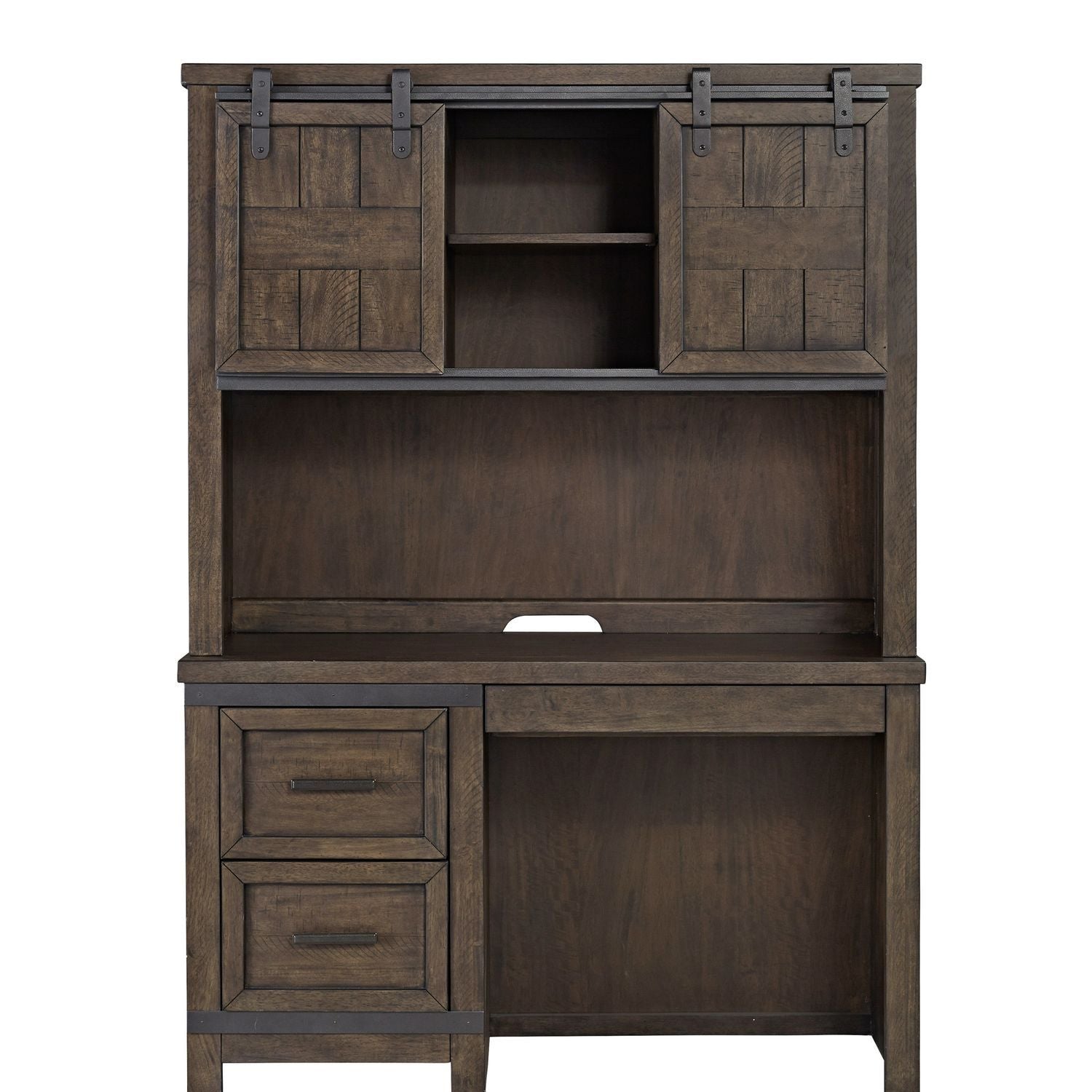 Thornwood Hills - 2 Piece Desk Set - Dark Brown