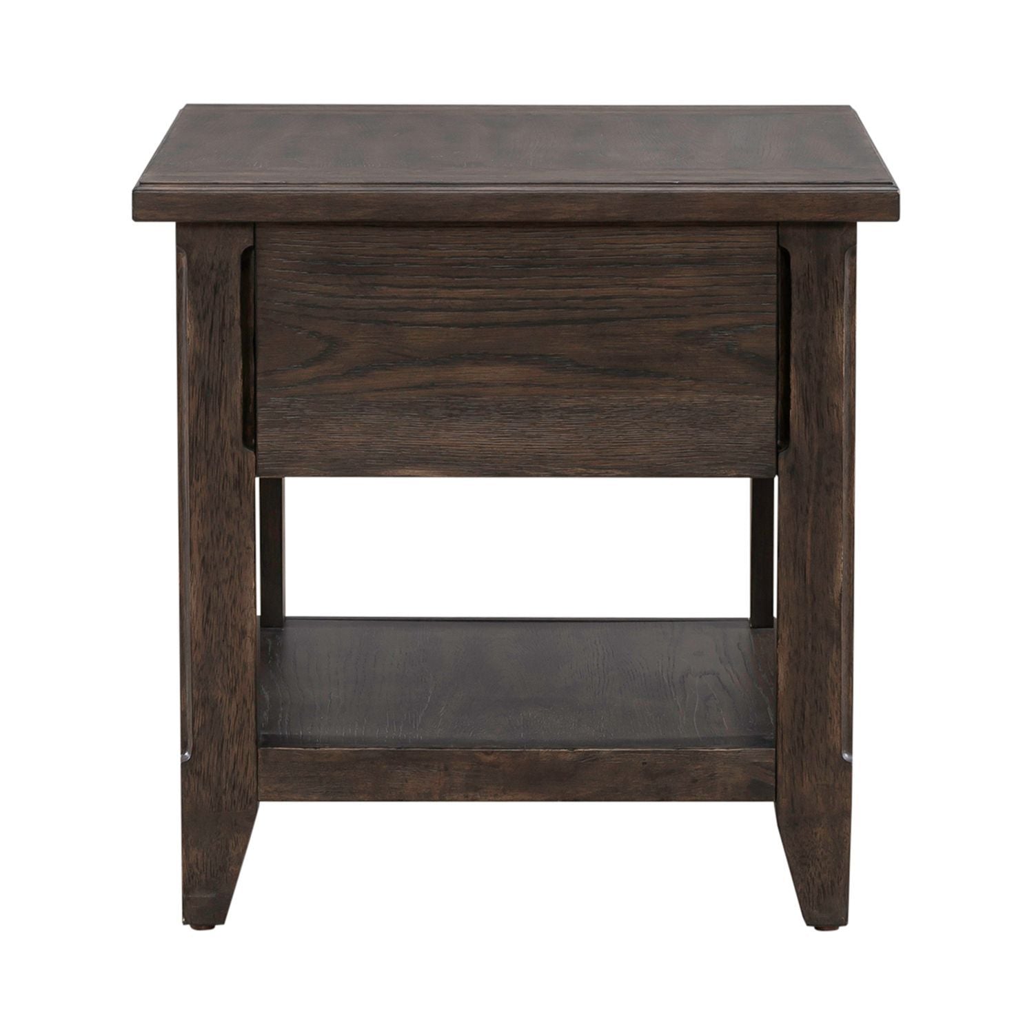 Paradise Valley - Rectangular End Table - Dark Brown