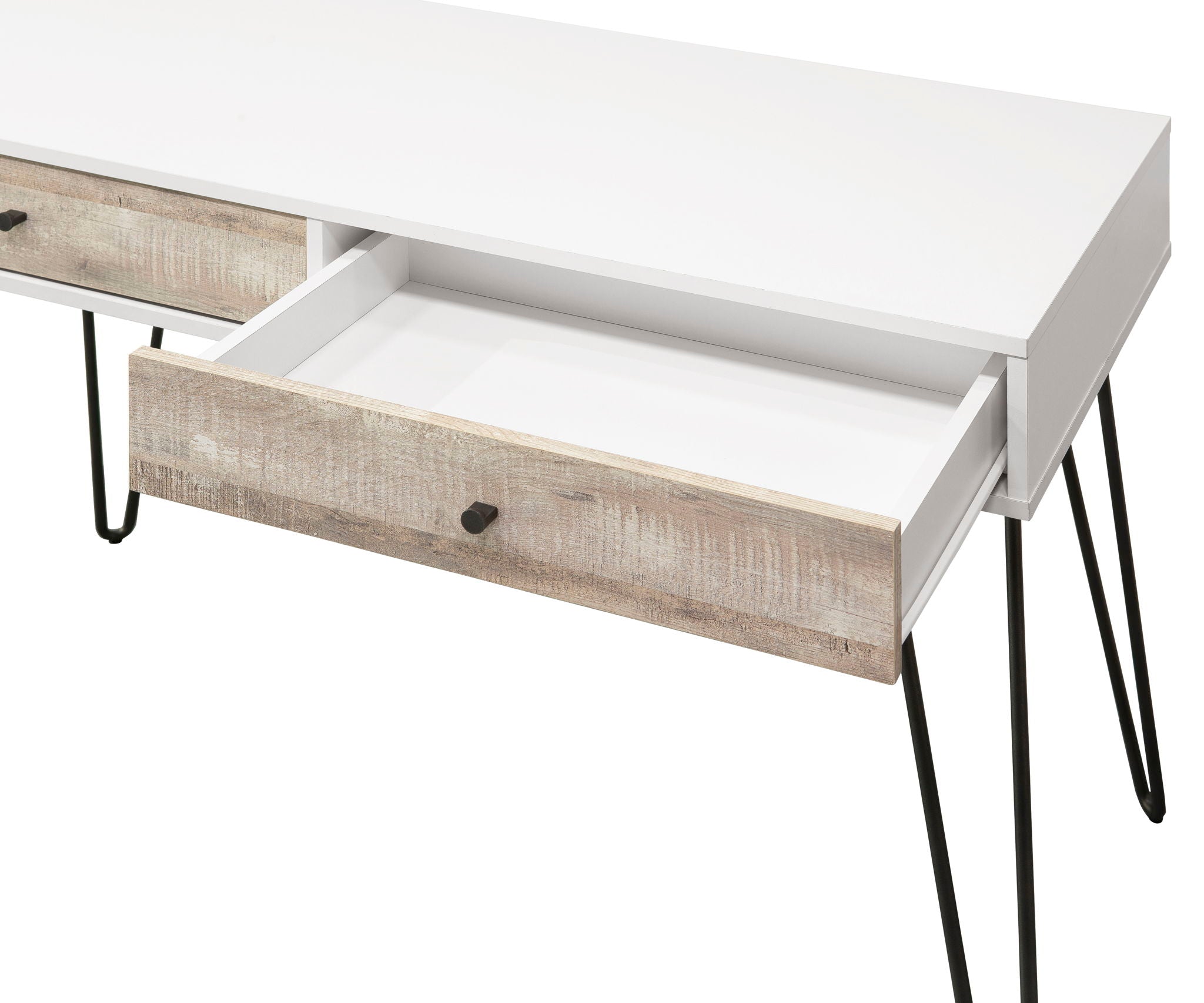 Taurus - Oak Desk - Taupe