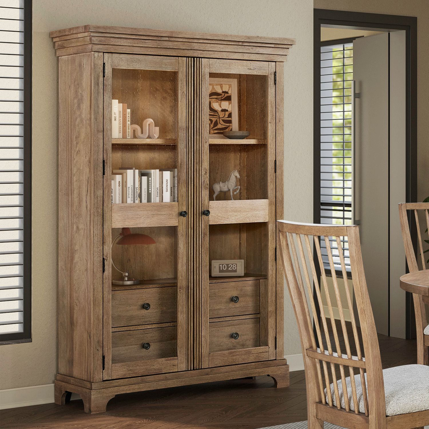 Haven Hills - Display Cabinet - Camel Beige