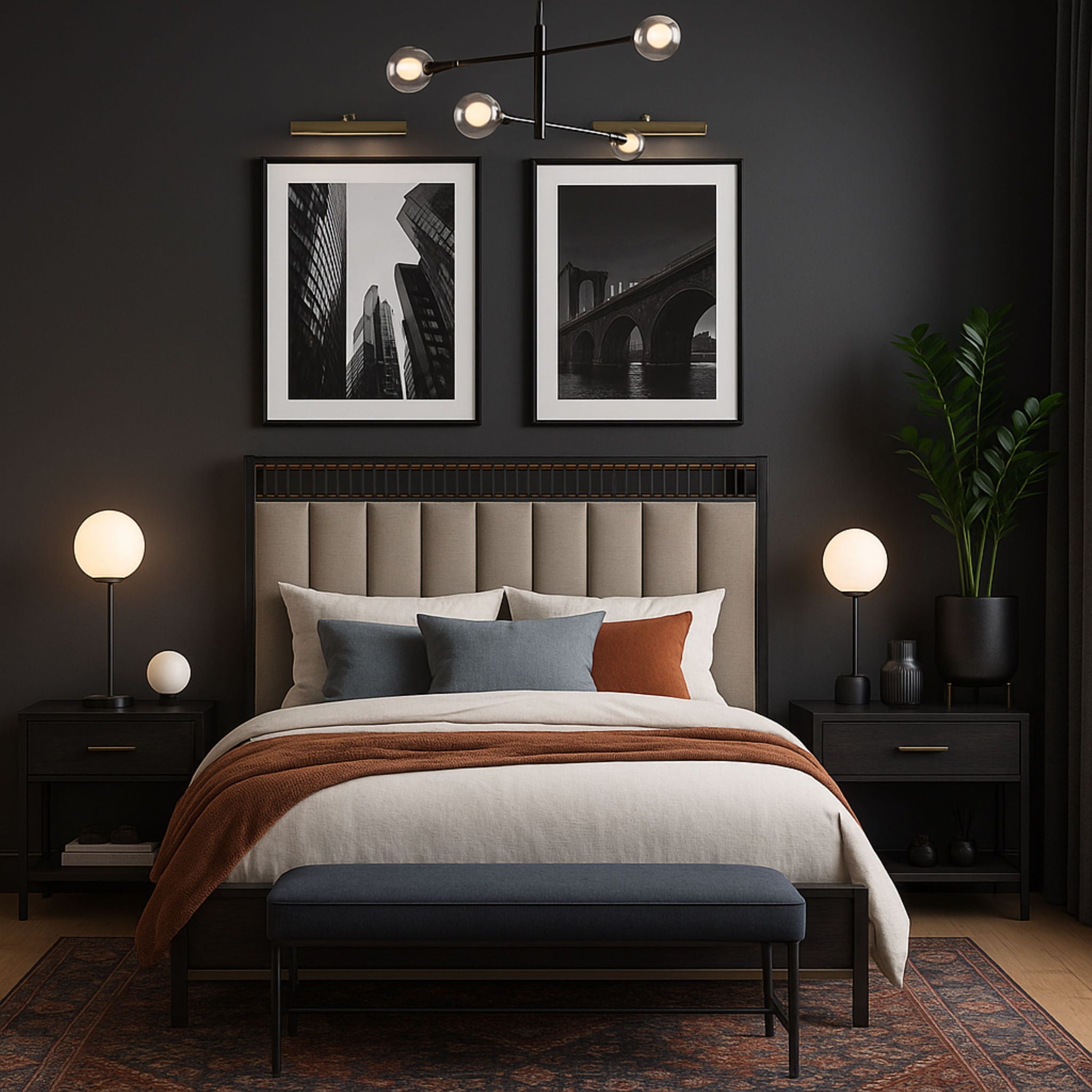 Elure - Upholstered Panel Bed