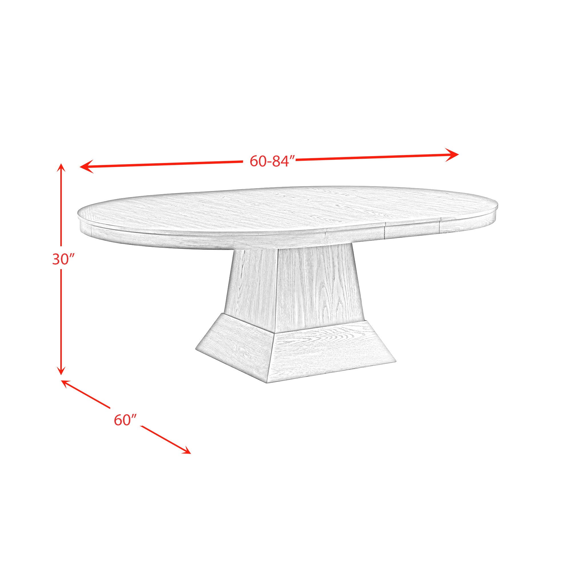 Collins - Dining Table Complete - Gray