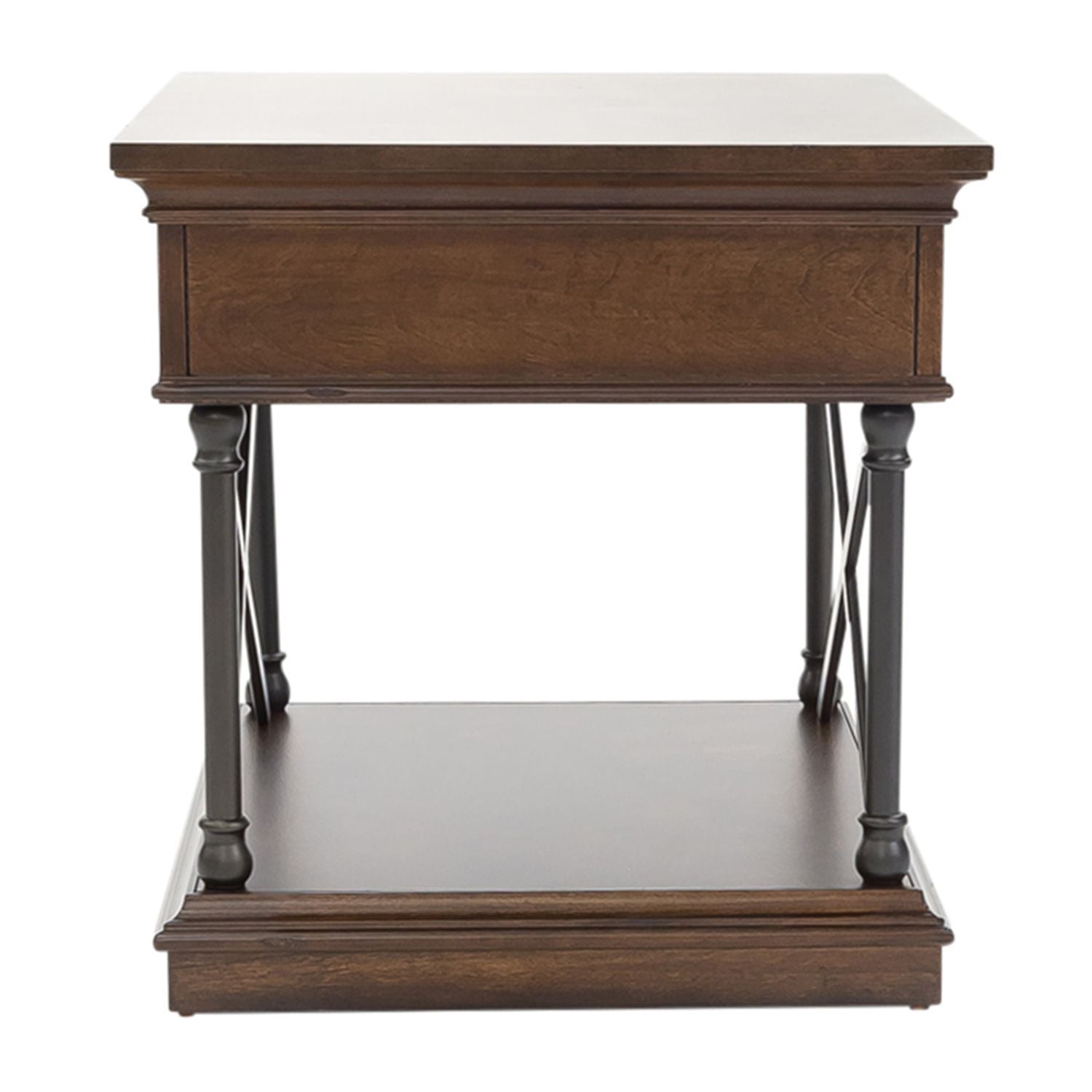 Tribeca - Drawer End Table - Dark Brown