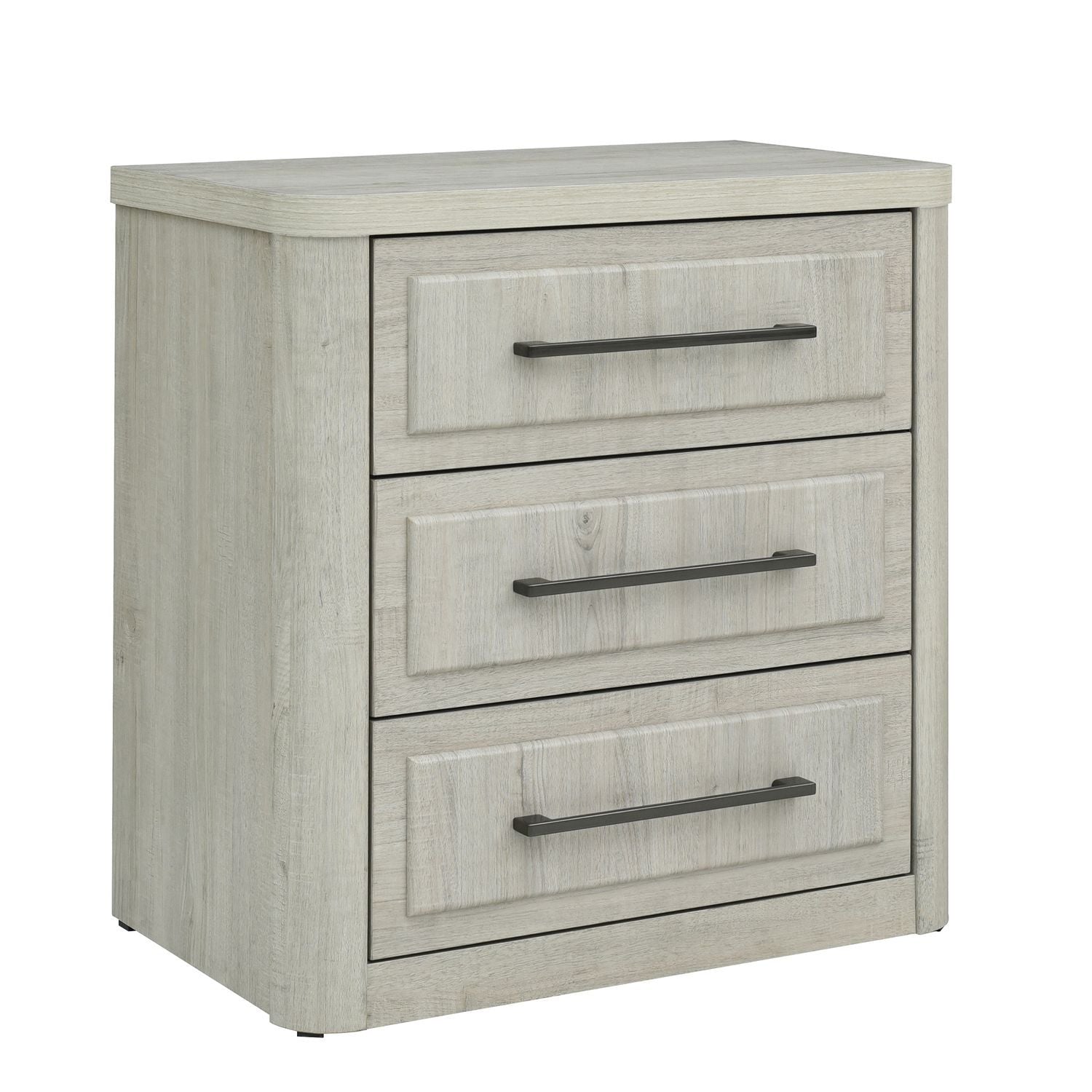 Modern Play - Nightstand With Charging Station - White