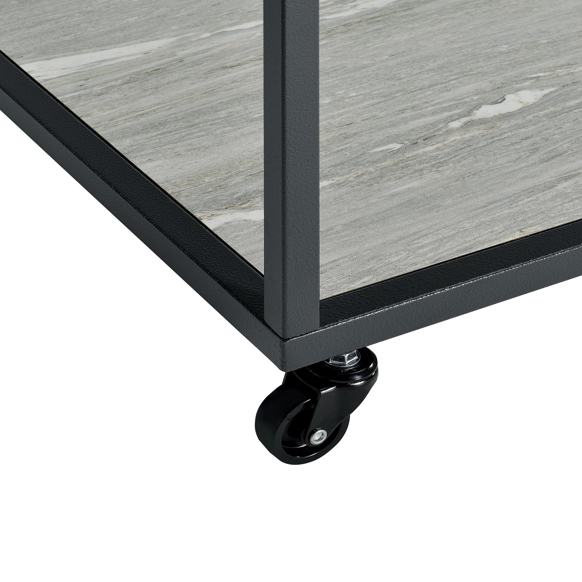 Yasmin - 2 Piece Occasional Table Set Coffee Table & End Table - Gray
