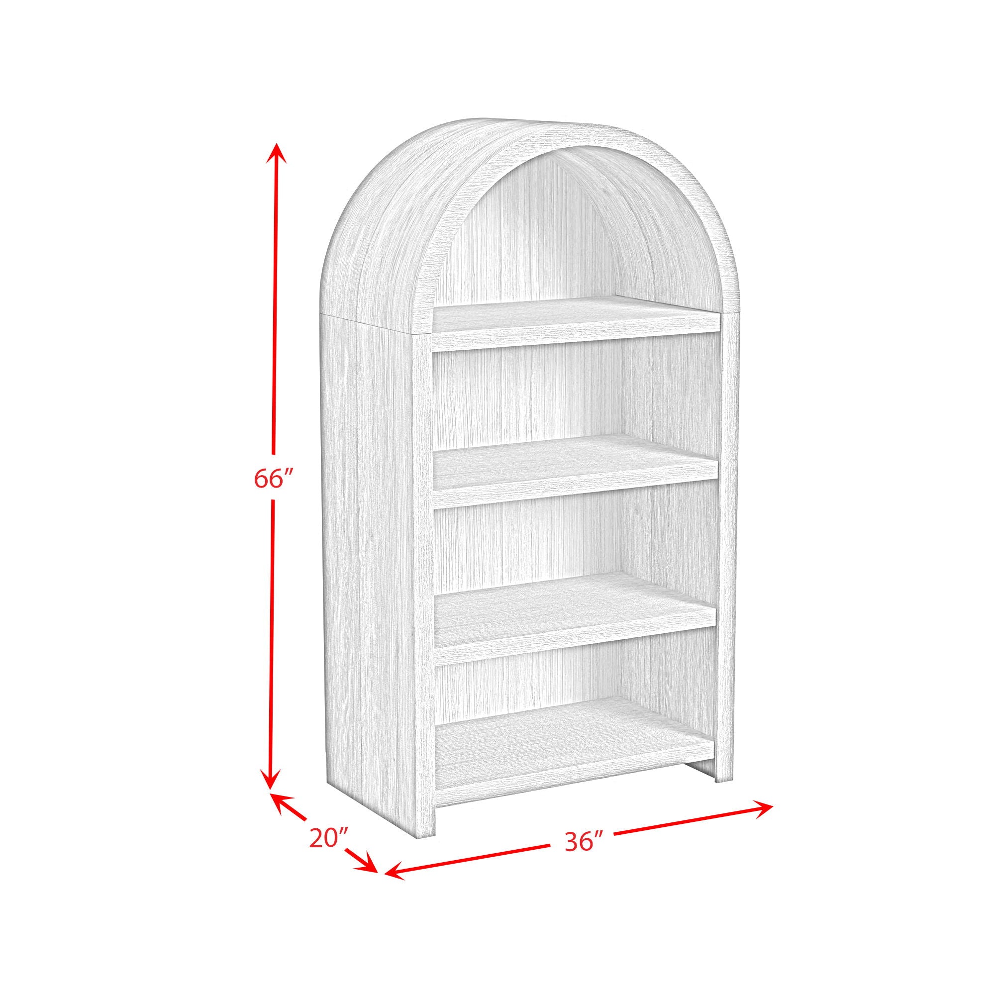 Ridgemont - Open Bookcase