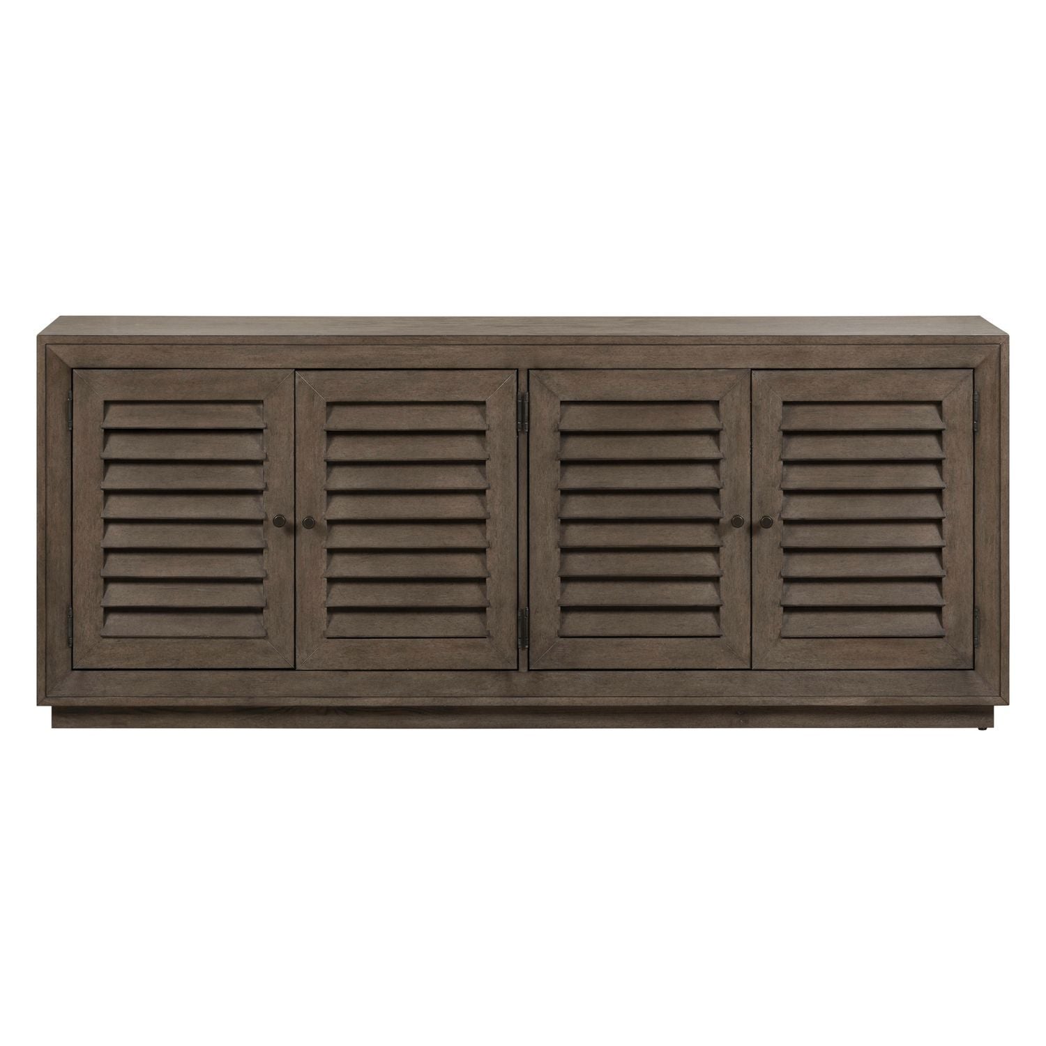 Aspen Sky - 78" TV Console - Weathered Saddle Brown