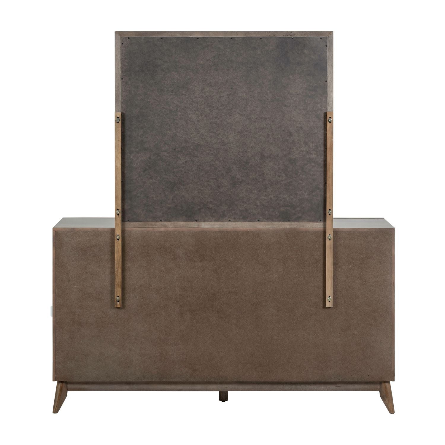 Century Modern - Dresser & Mirror - Light Brown