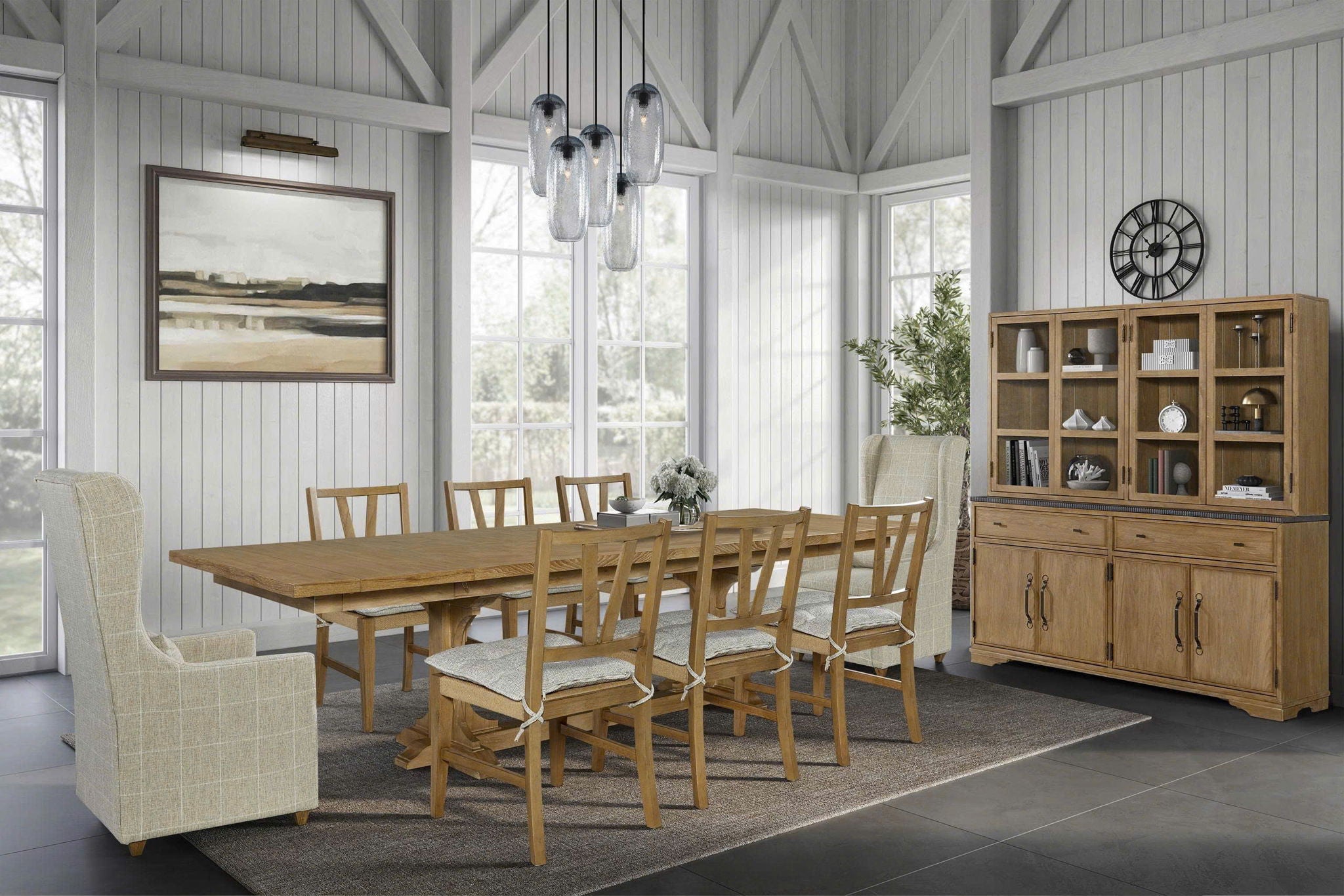 Tarrington - Host Chair (Set of 2) - Pearl Silver