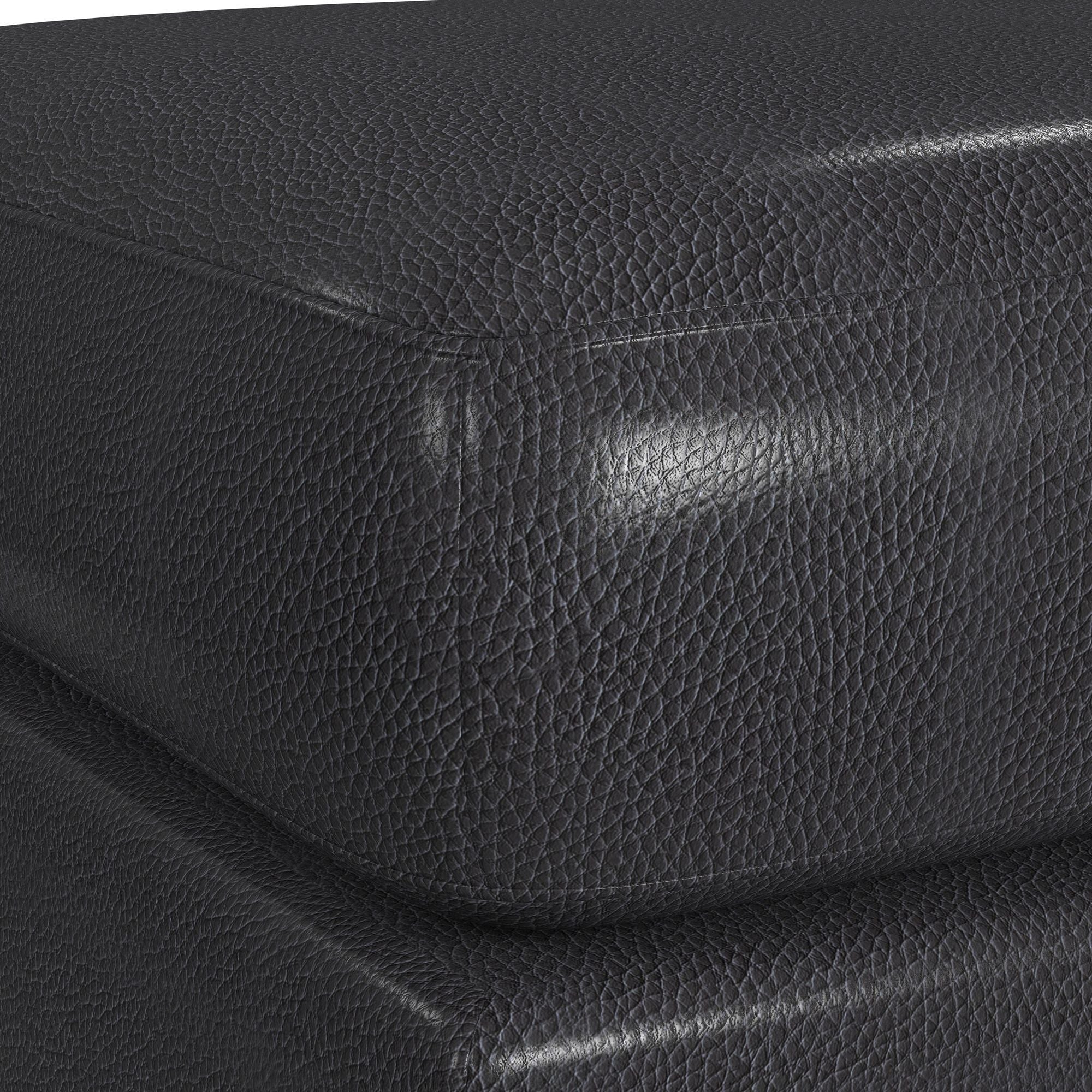 Horizon - Ottoman With Wood Base
