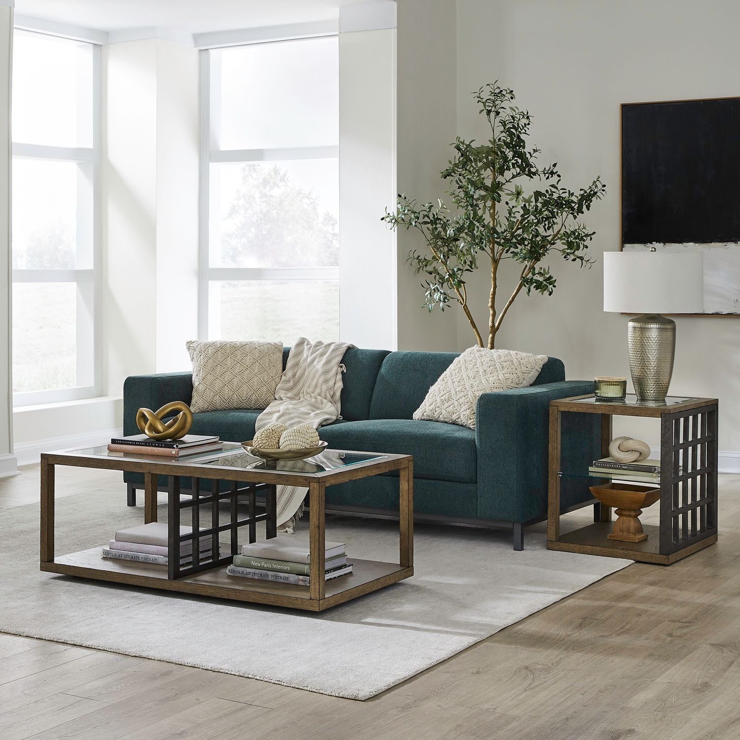 grey wooden trellis Bayhill Trellis - 3 Piece Set