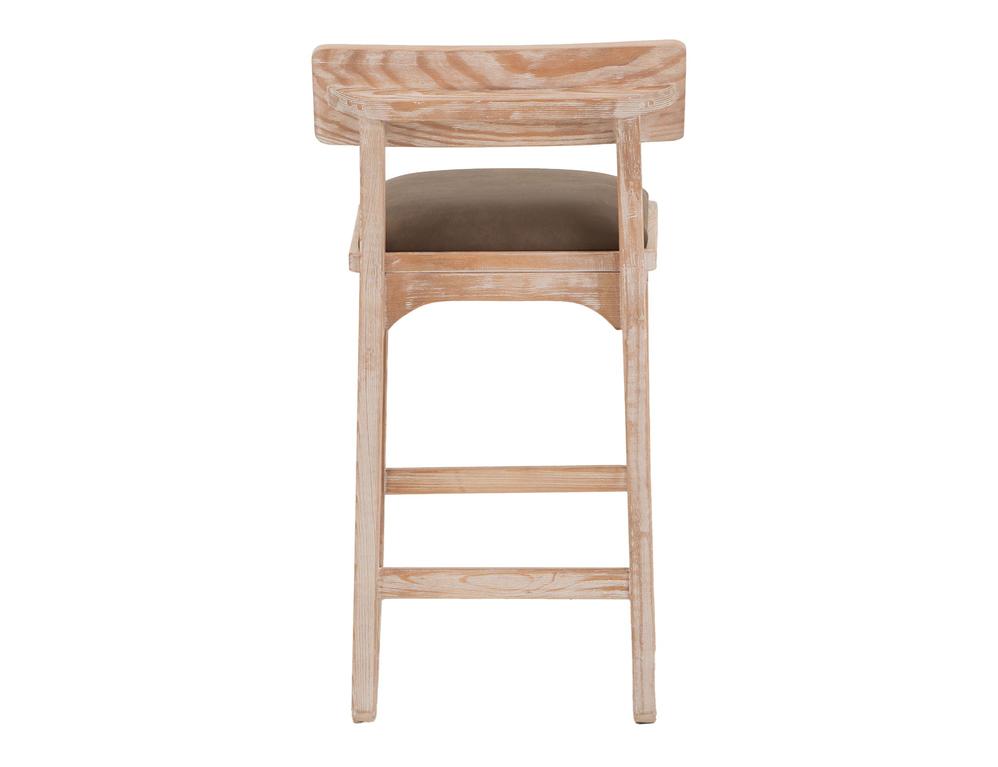 Balam - 30" Upholstered Barstool (Set of 2) - Light Brown / Dark Brown