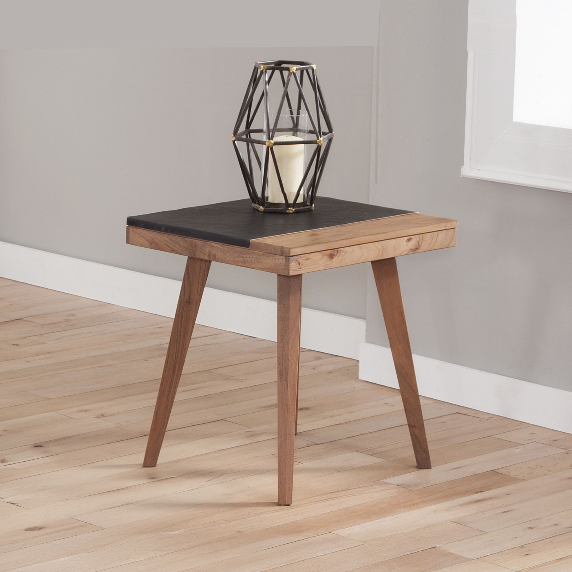 Caspian - Square End Table - Brown
