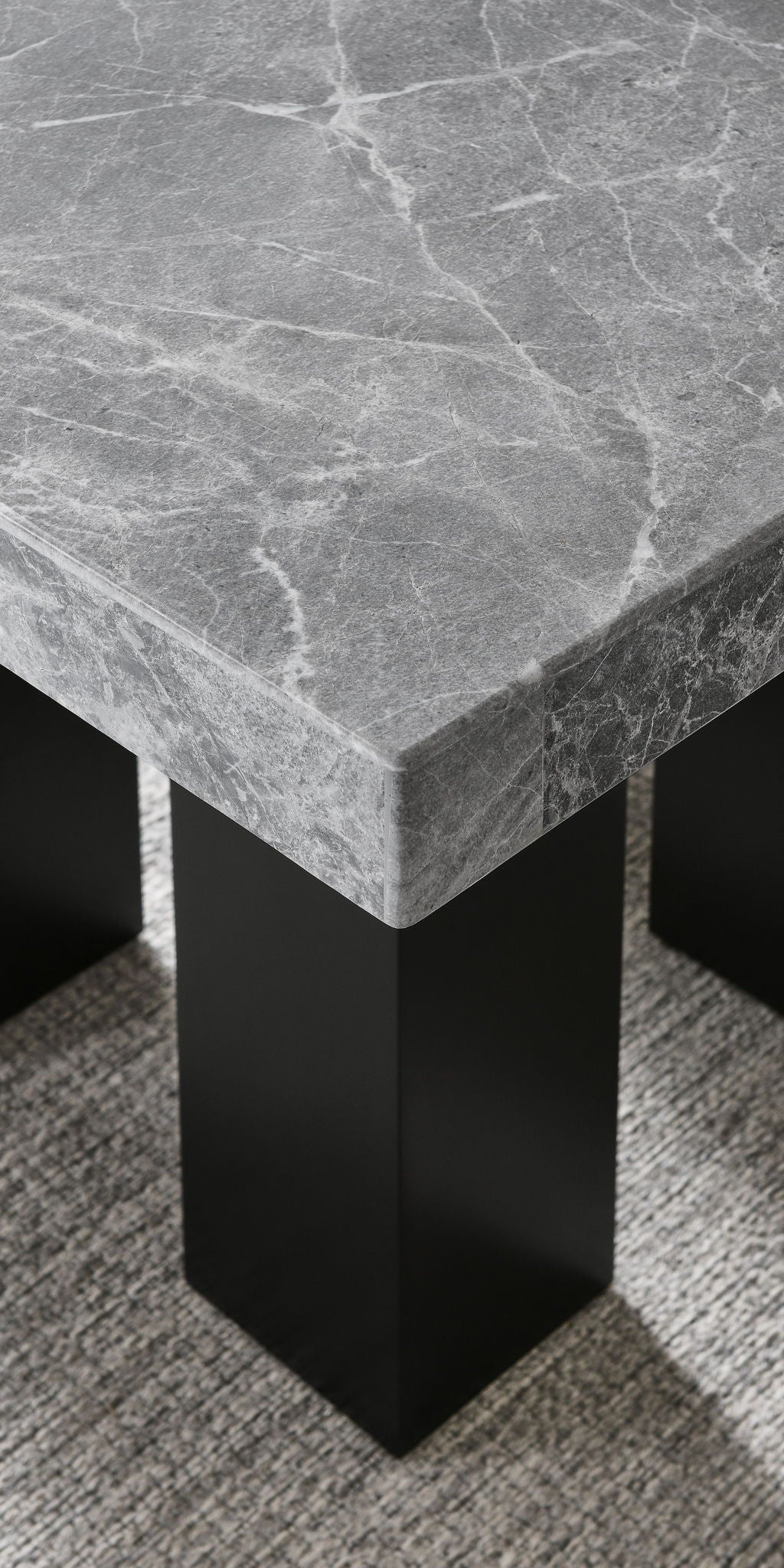 Camila - Square Counter Dining Set - Gray Top