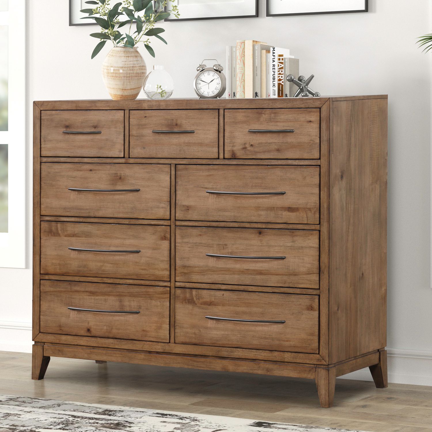 Shaker Lakes - 9 Drawer Chesser - Brown