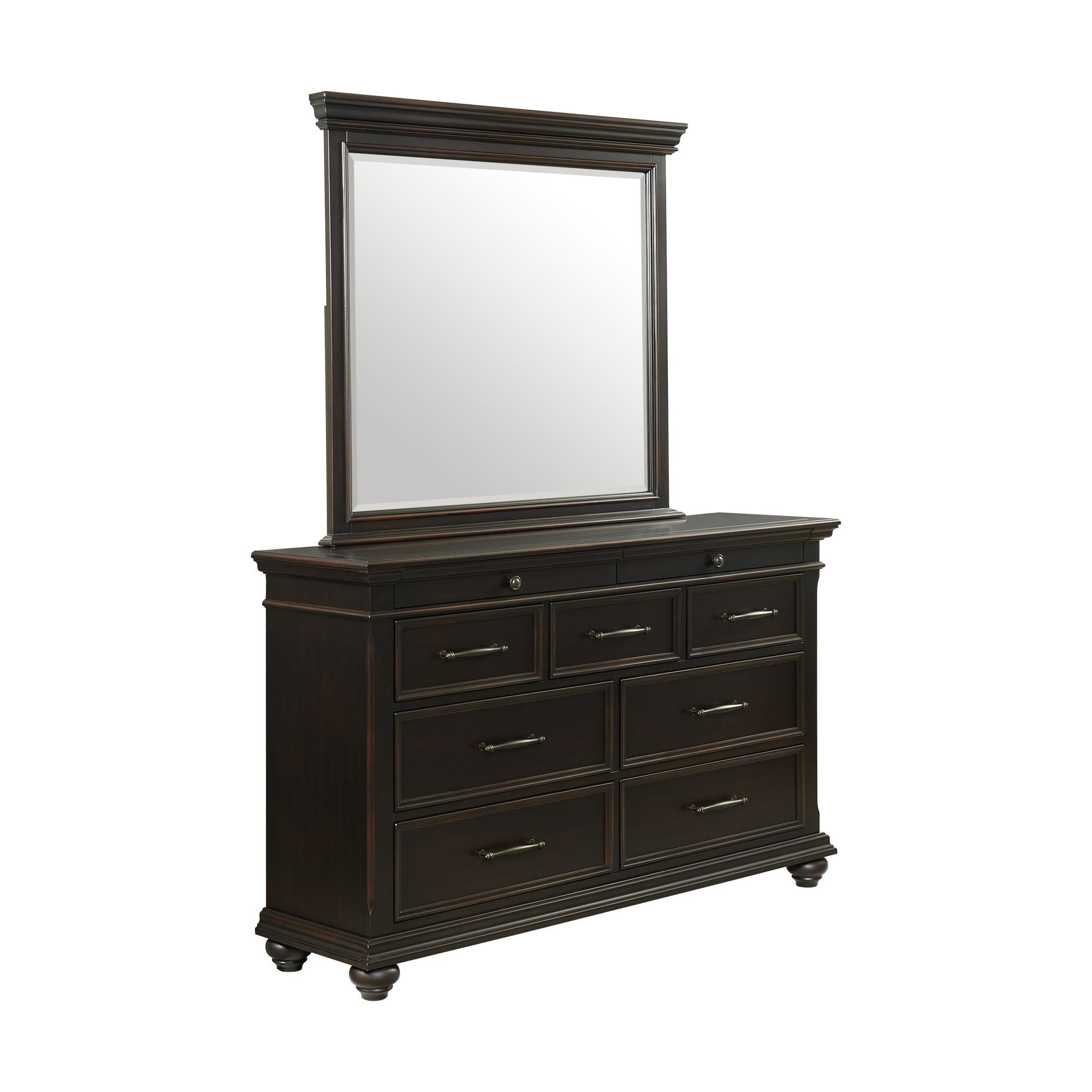 Slater Black Queen or King 4 Piece Storage Bedroom Collection from Elements