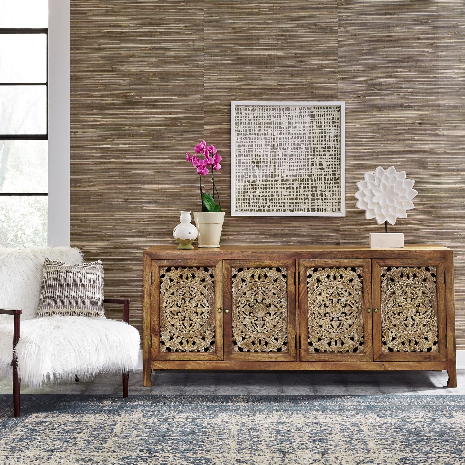 Marisol 74 Inch 4 Door Accent TV Stand by Liberty