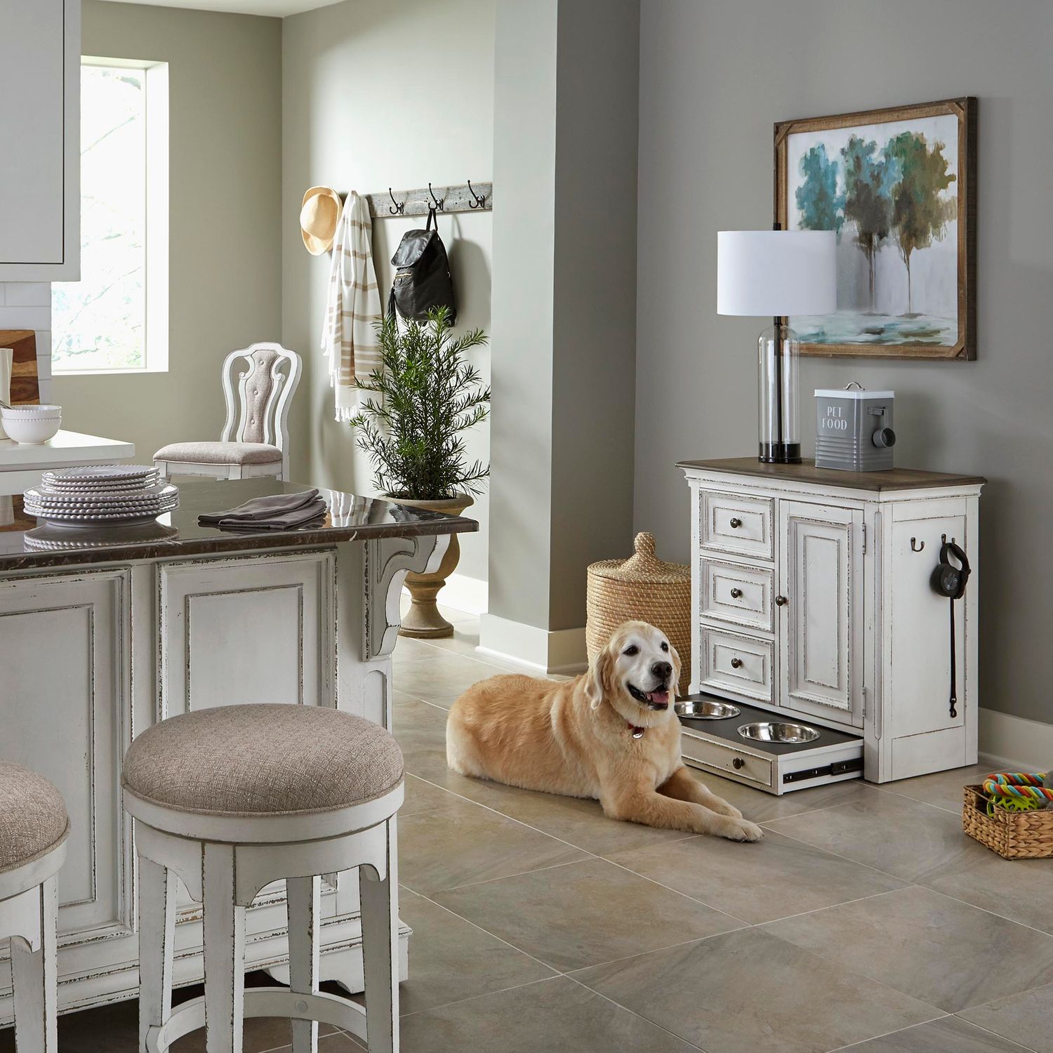 Magnolia Manor / Pet Feeder Cabinet