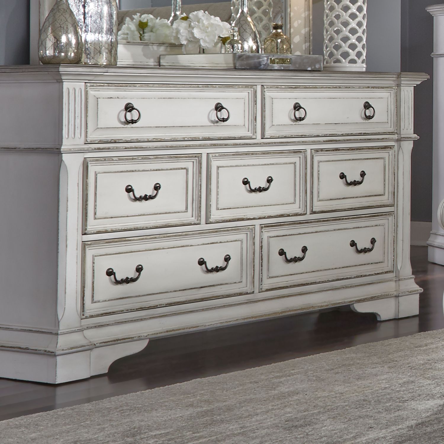 Abbey Park 520-BR Upholstered Sleigh Bedroom Collection from Liberty Furniture