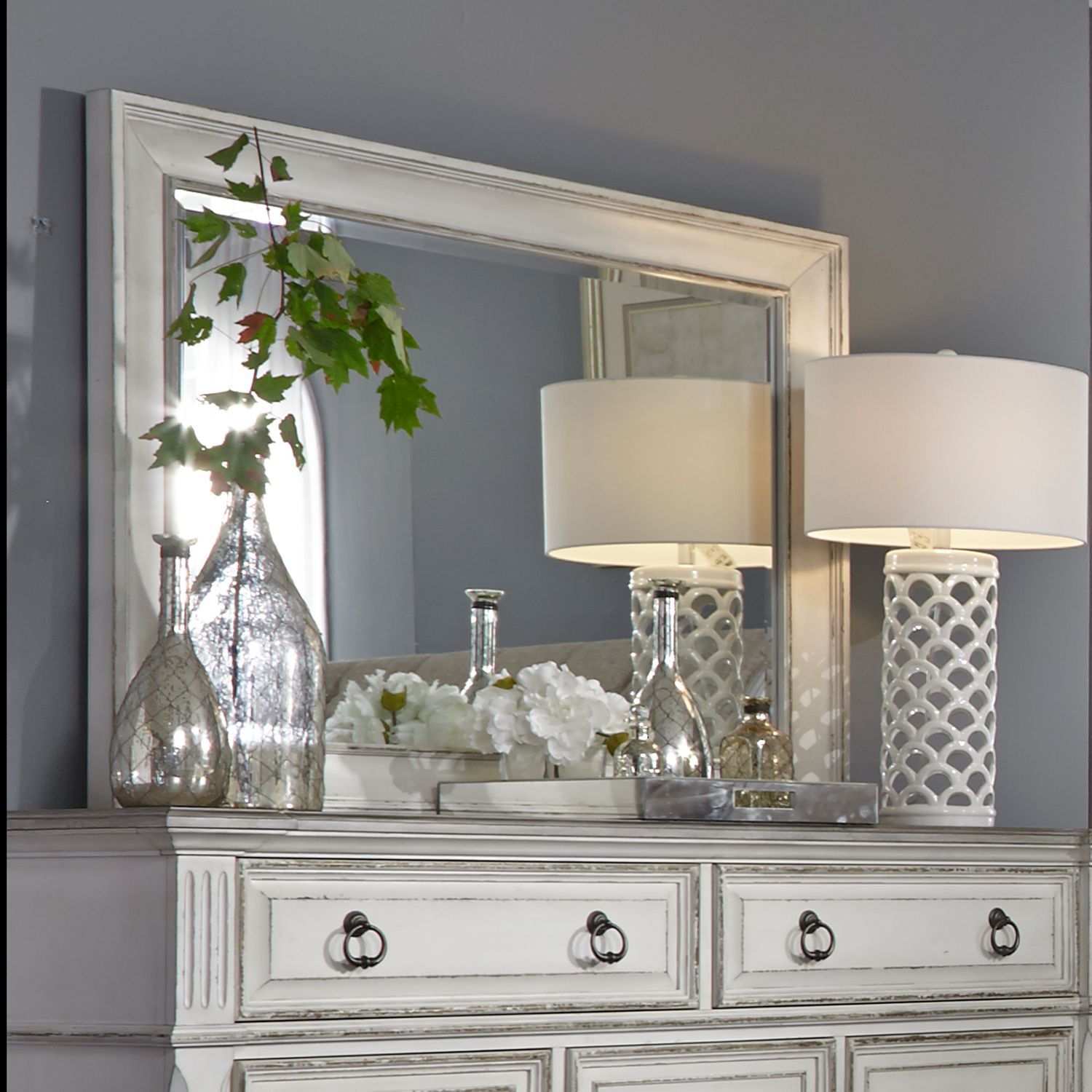Abbey Park 520-BR Upholstered Sleigh Bedroom Collection from Liberty Furniture
