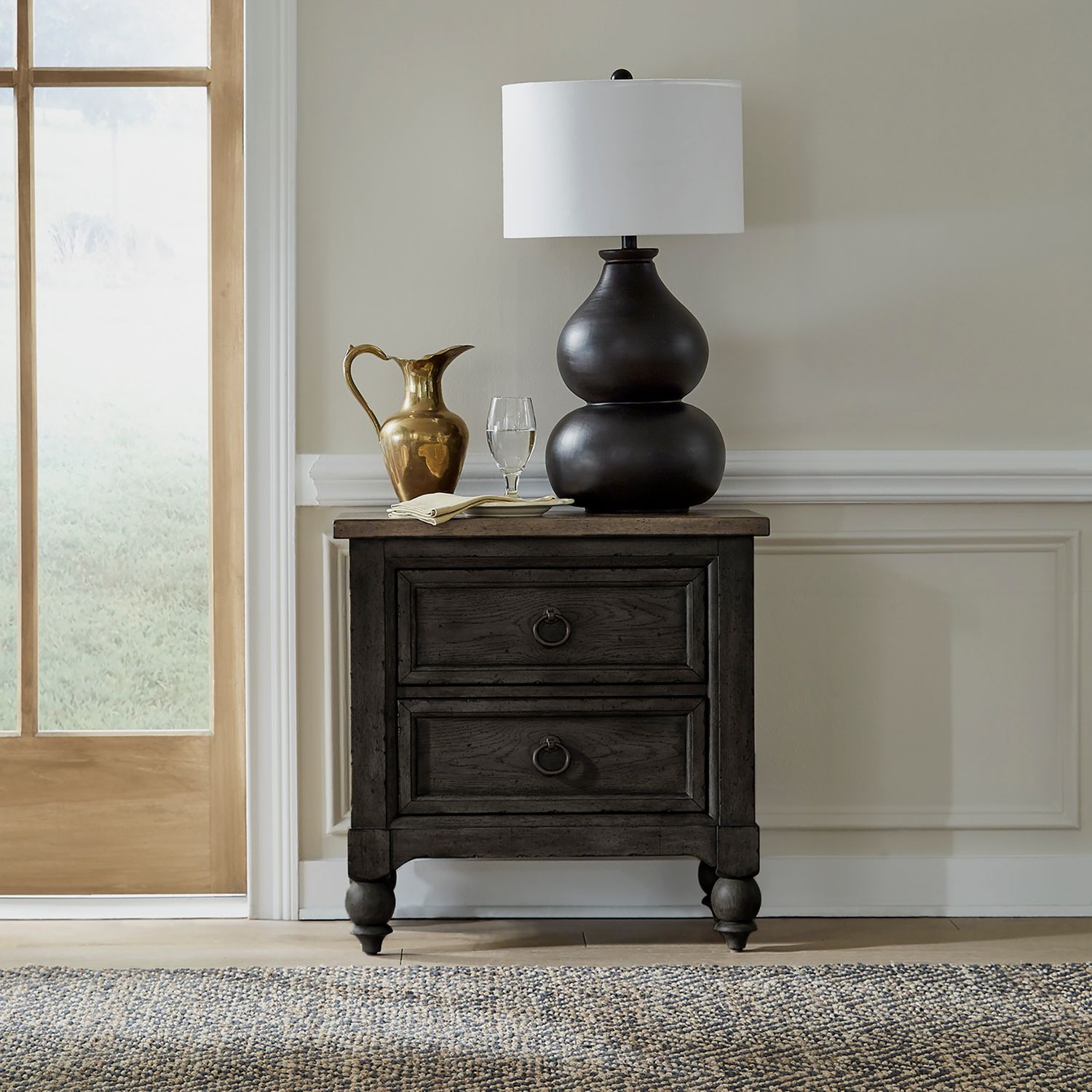 Americana Farmhouse 615-BR Upholstered Sleigh Bedroom Collection from Liberty Furniture