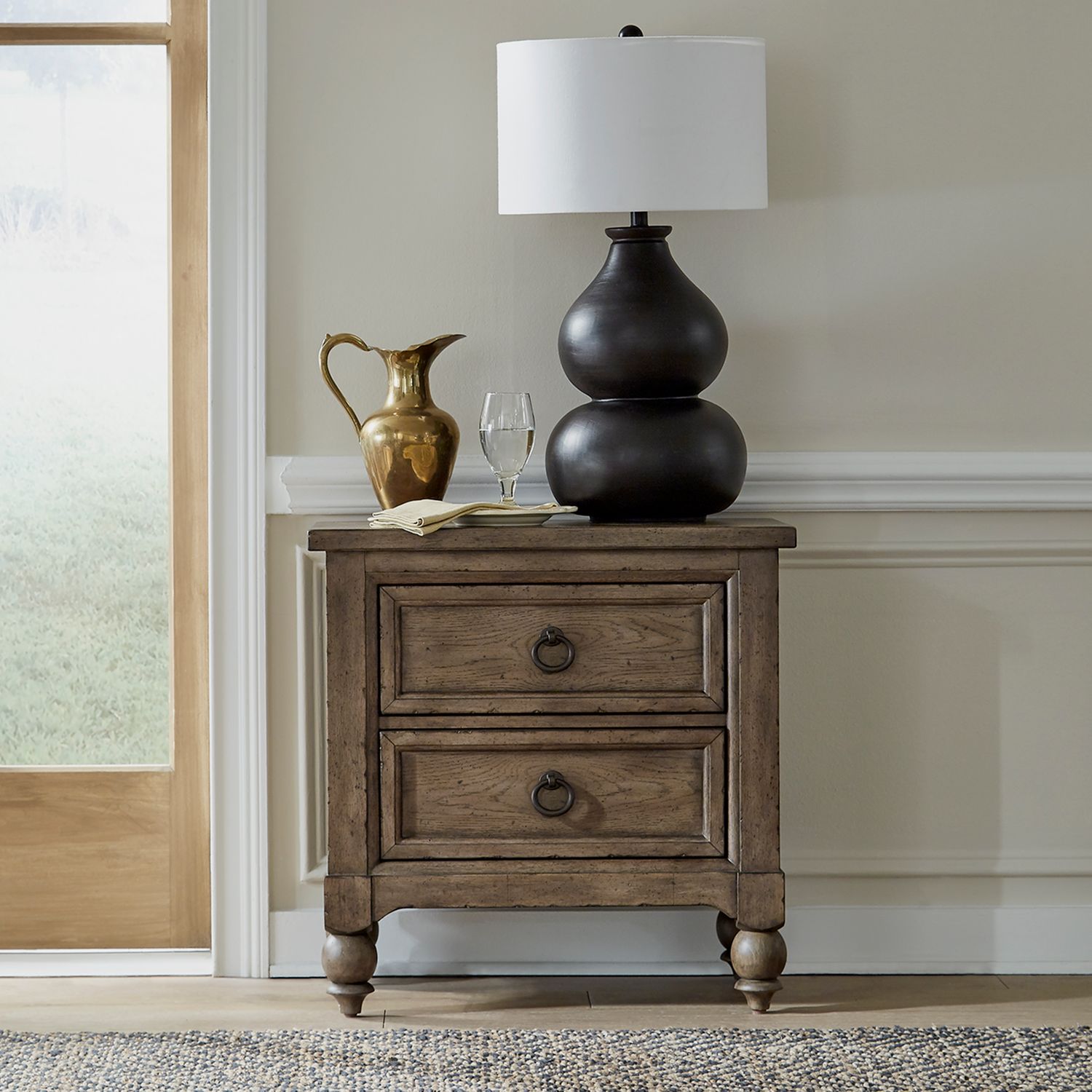 Americana Farmhouse 615-BR Tufted Panel Shelter Bedroom Collection from Liberty Furniture