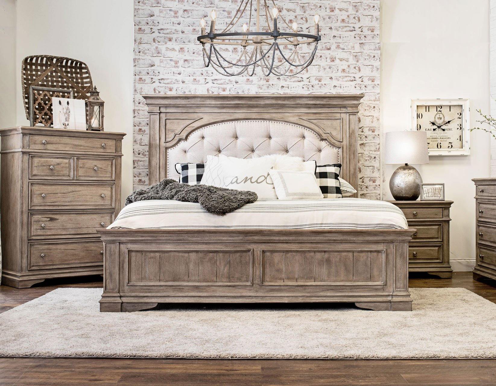 レオナルドウェーバー ウィリアムズタウン リトグラフEdition251/350 Highland Park HP900 Driftwood Queen or King 4 Piece Bedroom Set by Ste