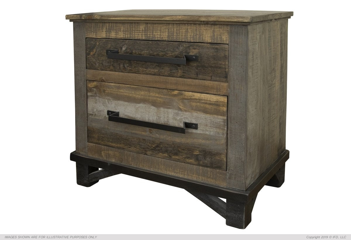 Loft Brown Urban Bedroom Collection Model: IFD6441 - Solid Wood