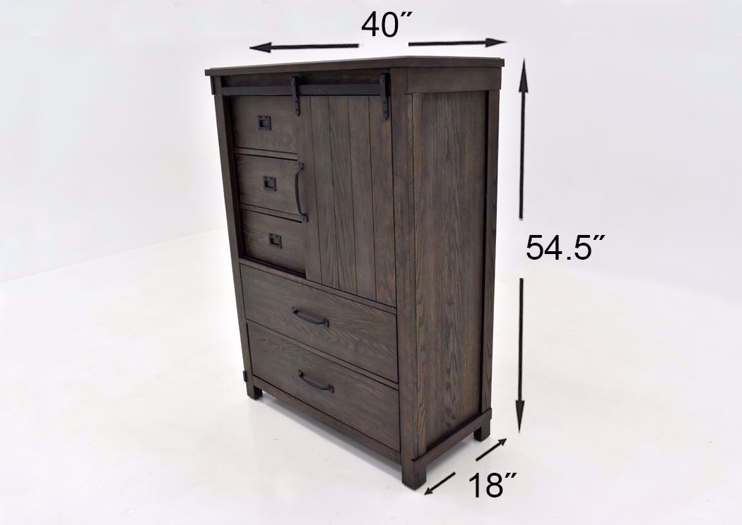 Scott Dark Oak Brown Storage Bedroom Collection - Warehouse Pricing