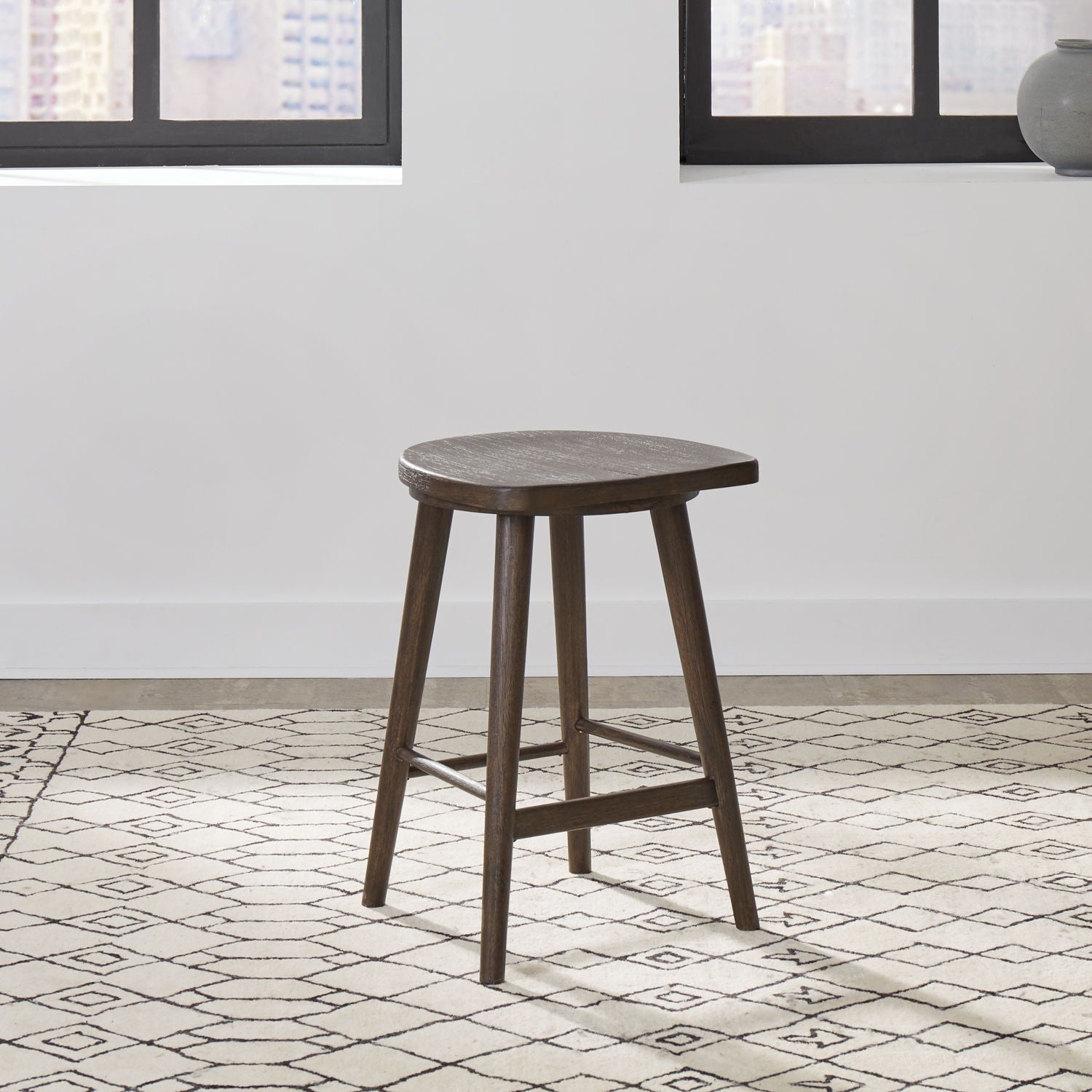 City View - 4 Piece Table Set (Console Bar Table & 3 Console Stools) - Coffee Bean