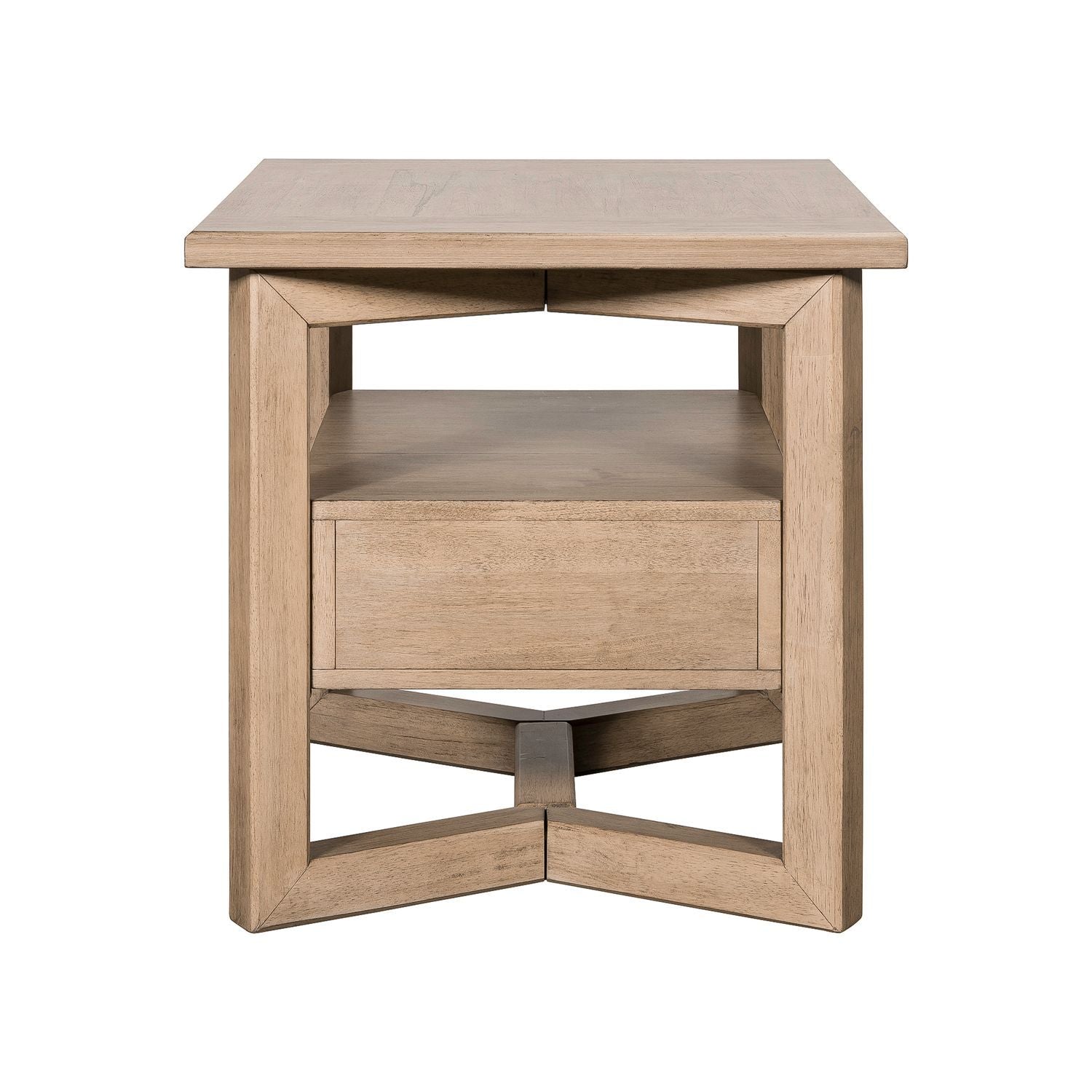 Proximity Place - Rectangular End Table - Light Brown