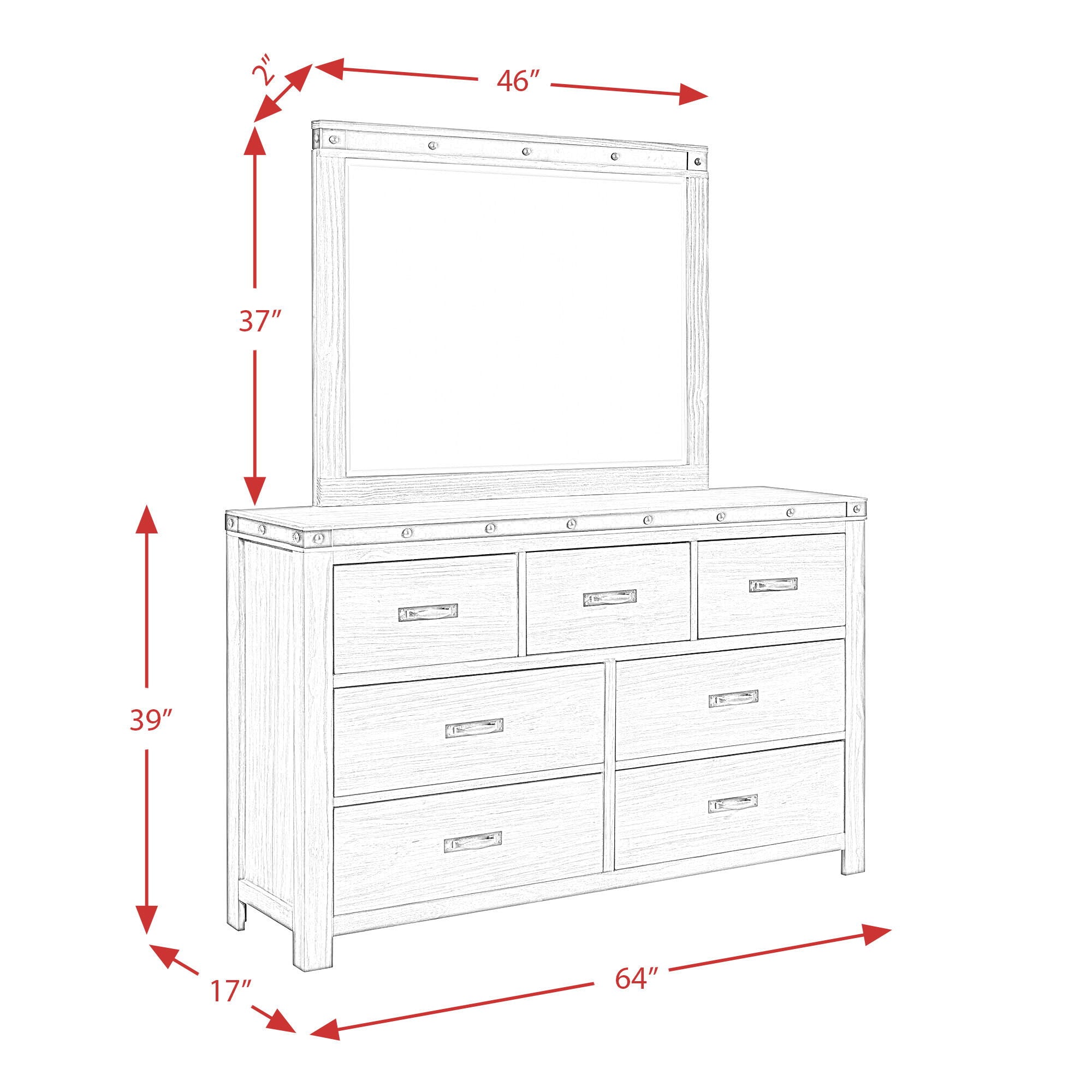 Dapper - Rectangular Counter Table