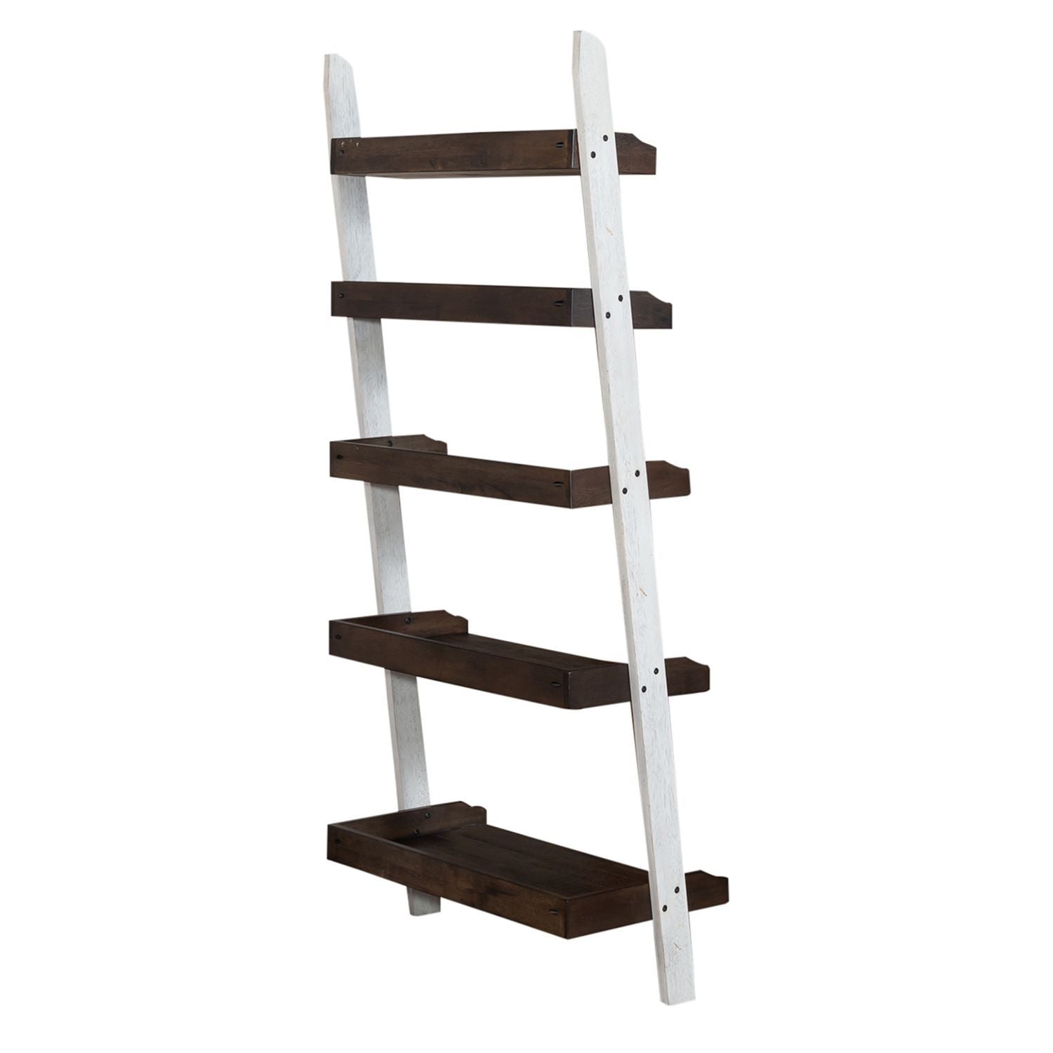 Farmhouse - Leaning Bookcase - White