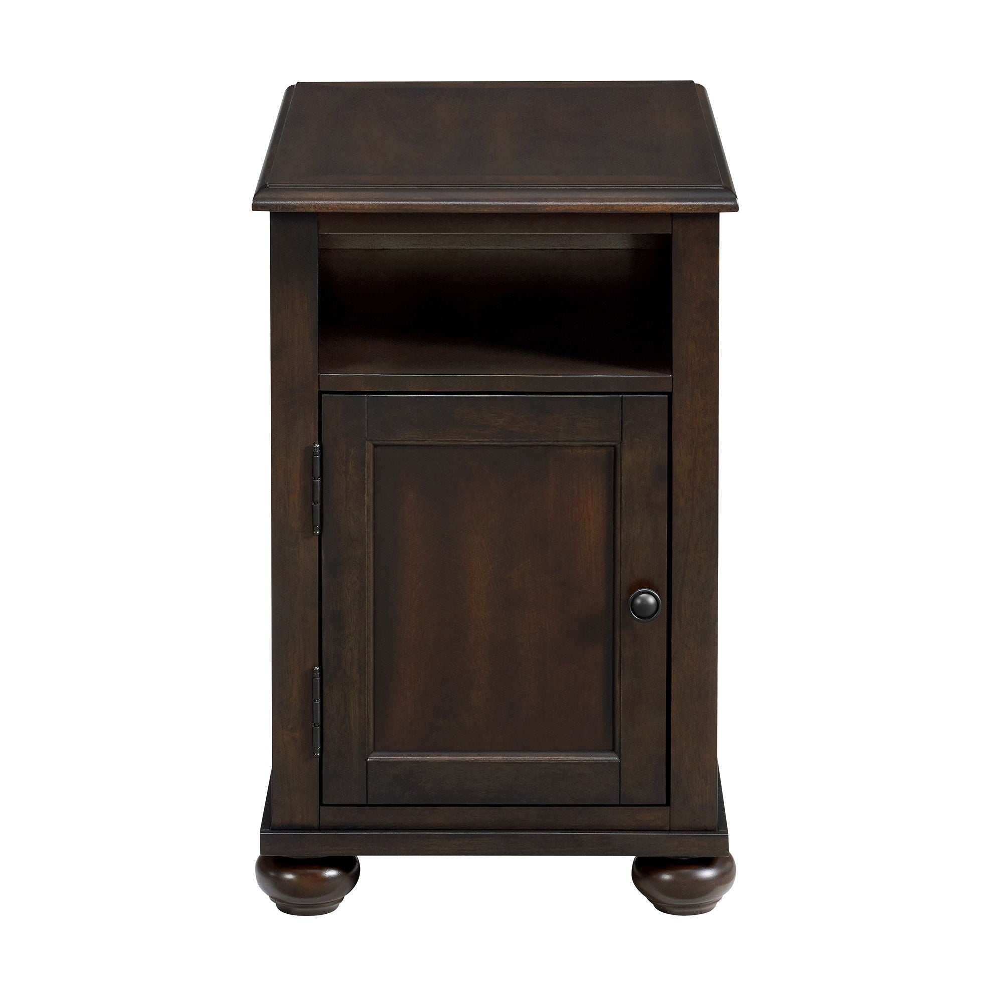Wagner - Chairside Table With USB - Cherry