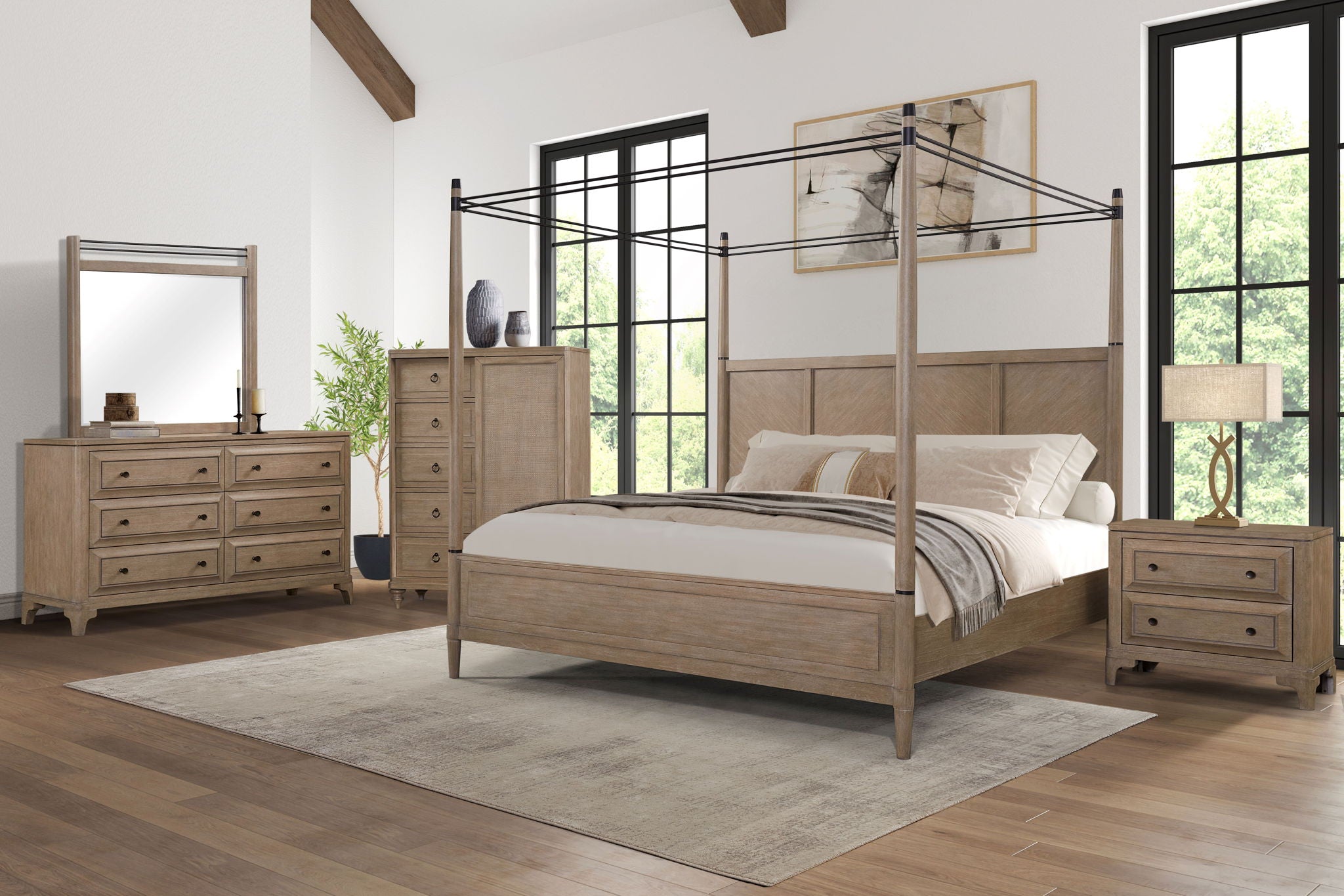 Citrus Heights - 2 Drawer Nightstand - Sand