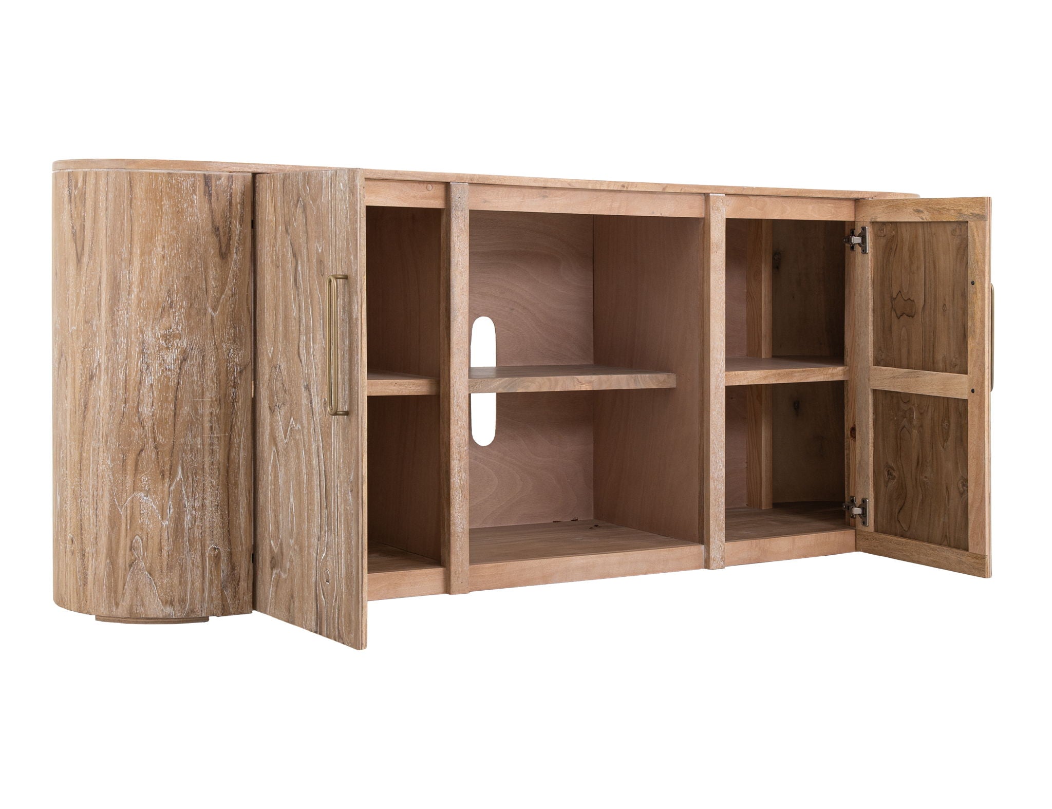 Balam - TV Stand - Ivory White