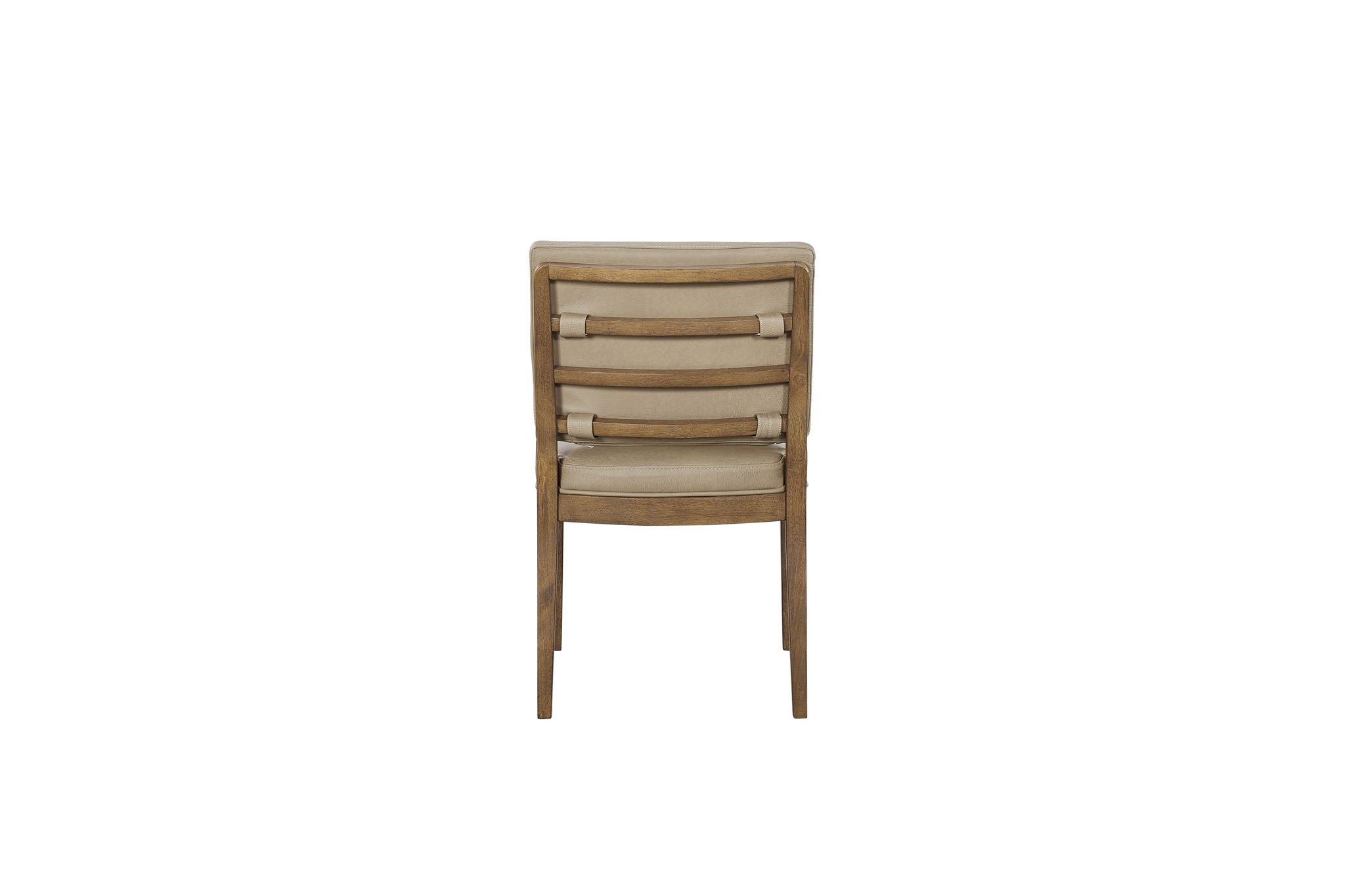 Elure - Leather Soft Back Chair (Set of 2) - Latte