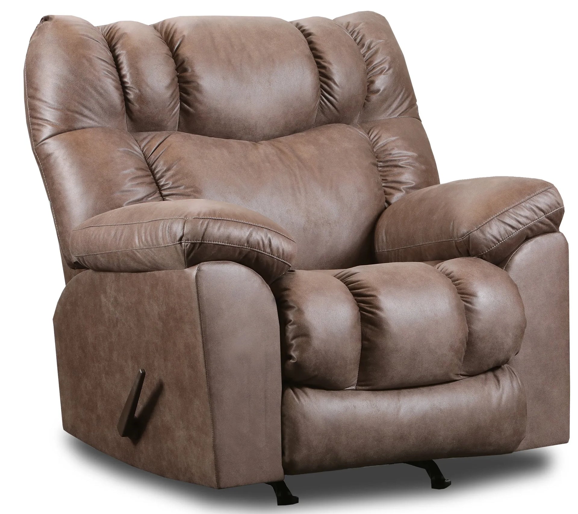 1014 271-21 Southern Motion Clayton Rocker Recliner in Amos Mocha Fabr