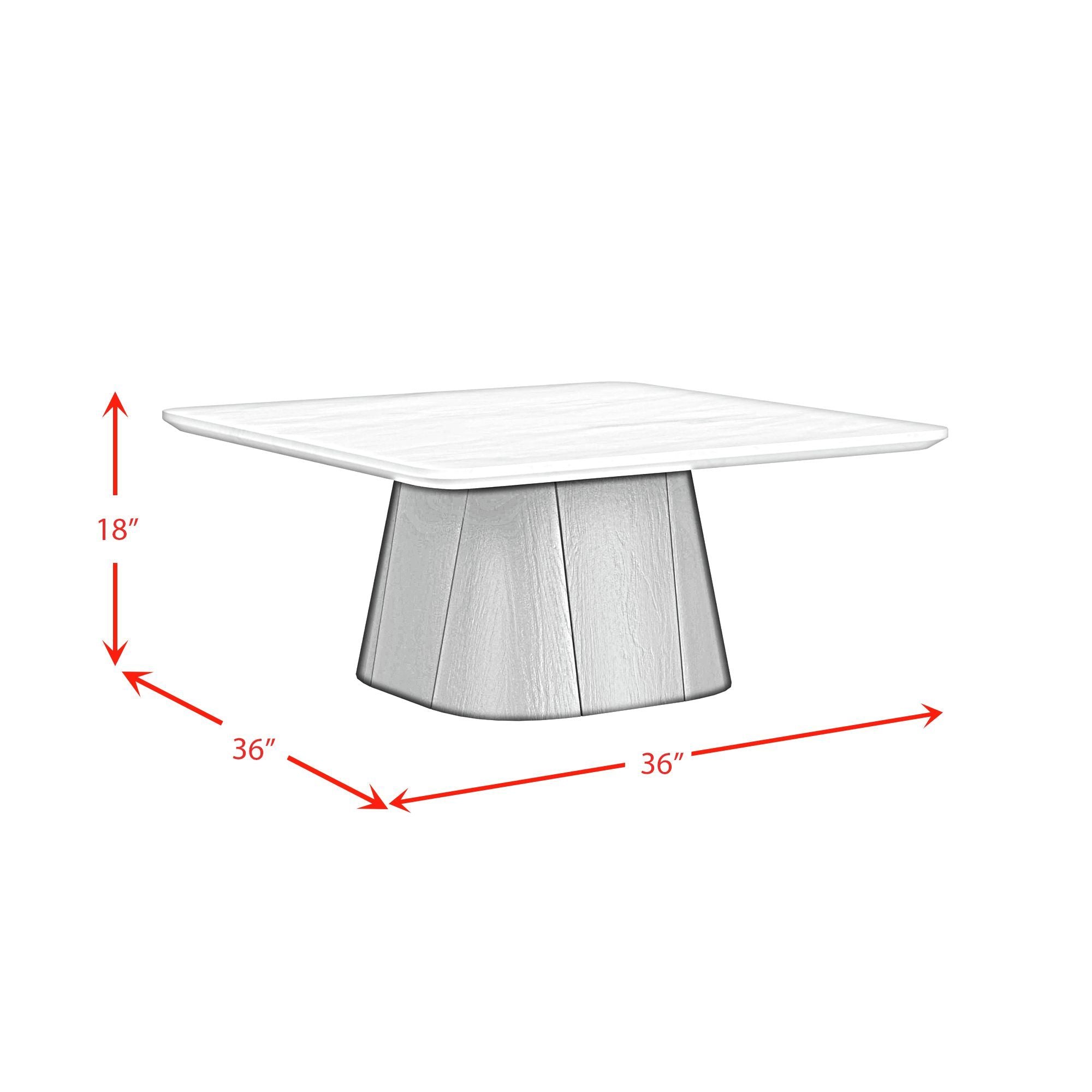 Edison - 2 Piece Occasional Table Set (Coffee Table & End Table) - White And Black